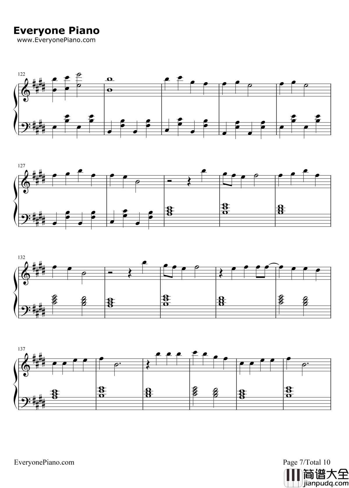 FinalSong钢琴谱_MO