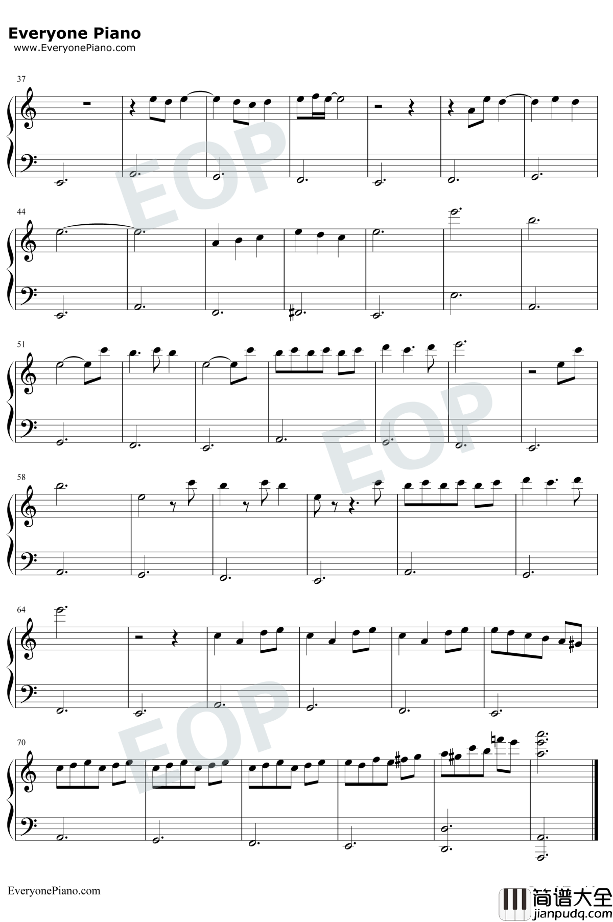 看钢琴谱_陆虎_延禧攻略主题曲