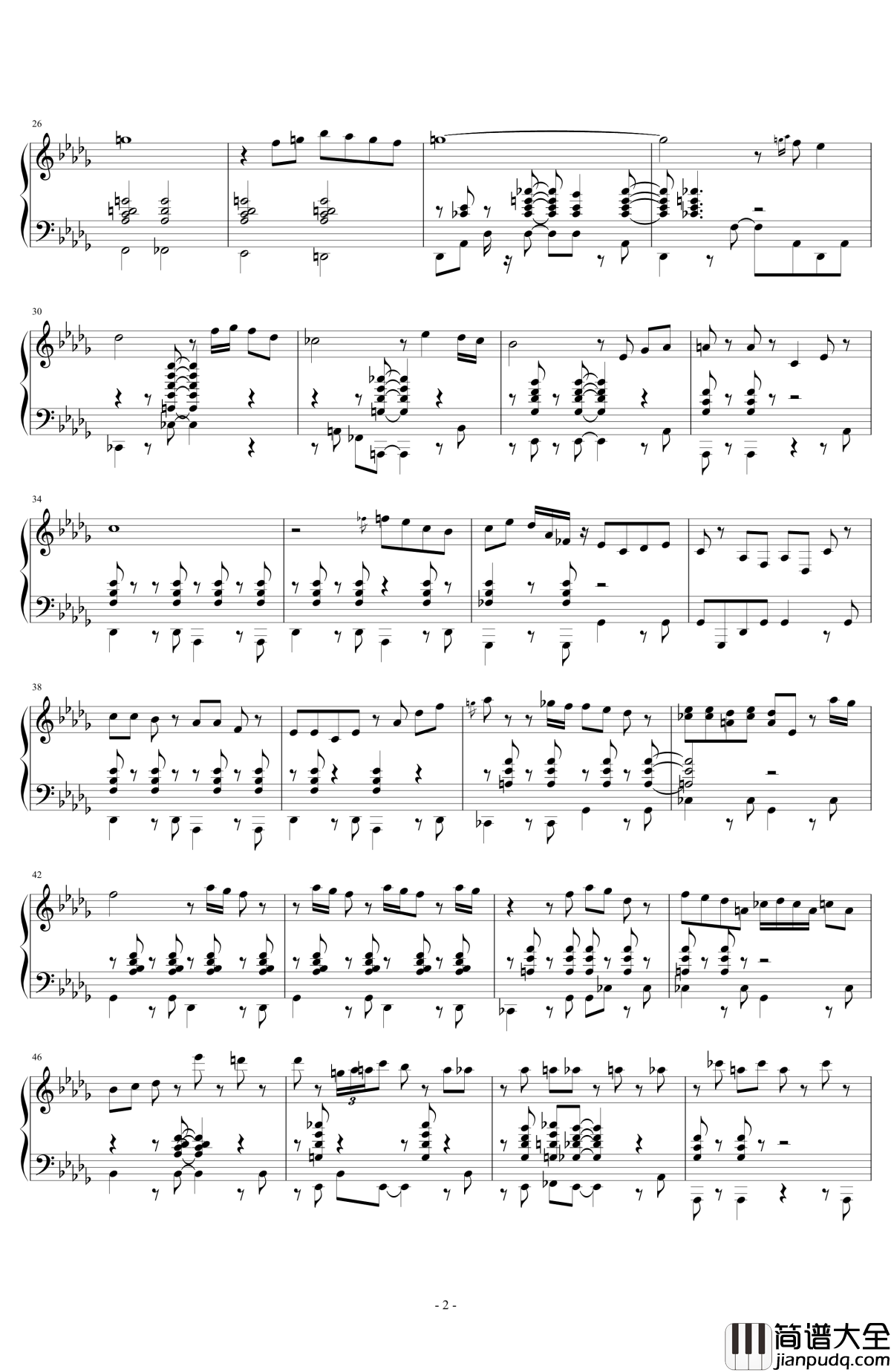 Fallswater_钢琴谱_Roger_Friedman