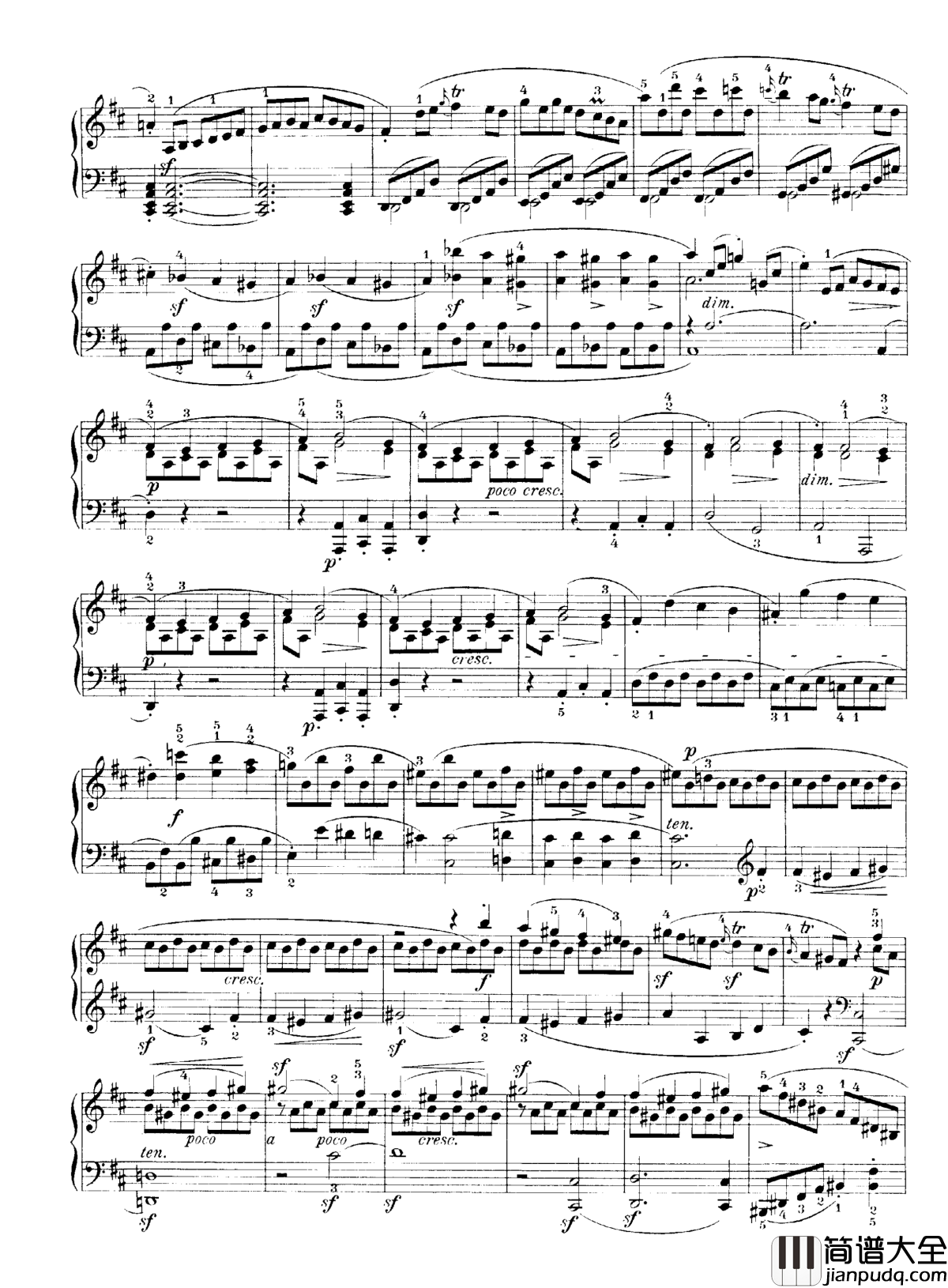 b小调钢琴奏鸣曲Op.40No.2钢琴谱_克莱门蒂