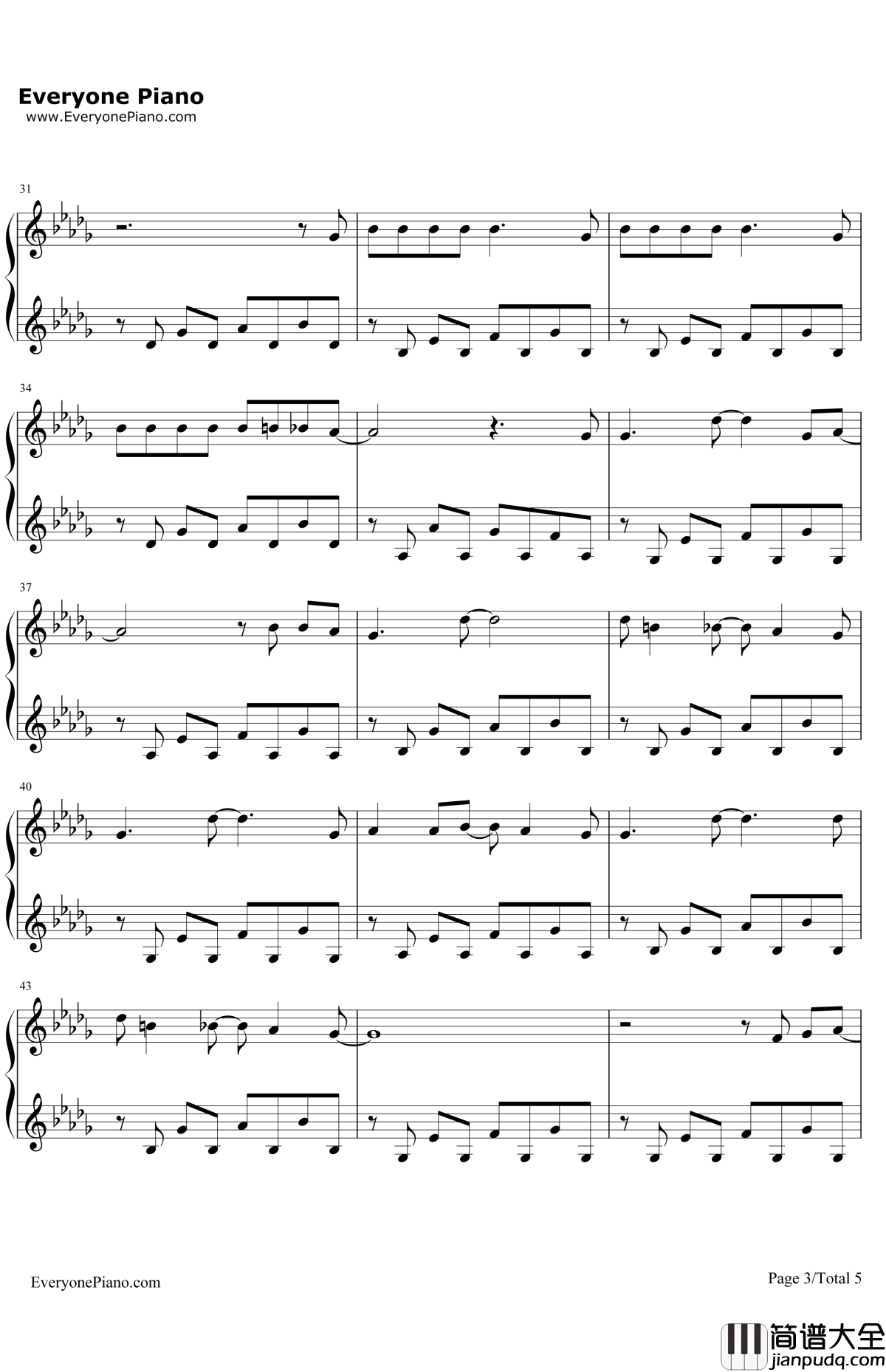 Untitled钢琴谱_SimplePlan_Untitled(HowCouldThisHappentoMe)