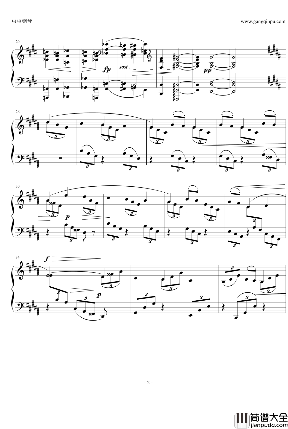 间奏曲Op.116__No.6钢琴谱_勃拉姆斯