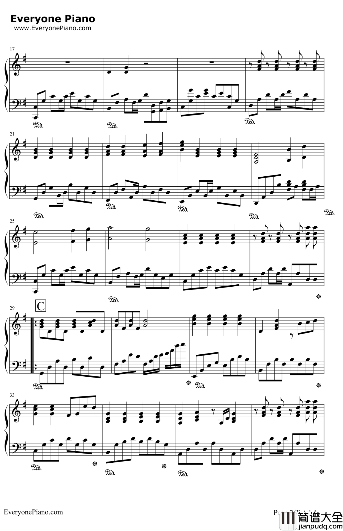 花香钢琴谱_许绍洋_薰衣草主题曲