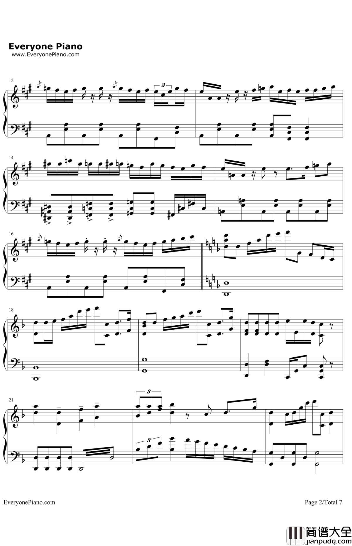 See_You_Tomorrow钢琴谱_JohnPowell_驯龙高手OST