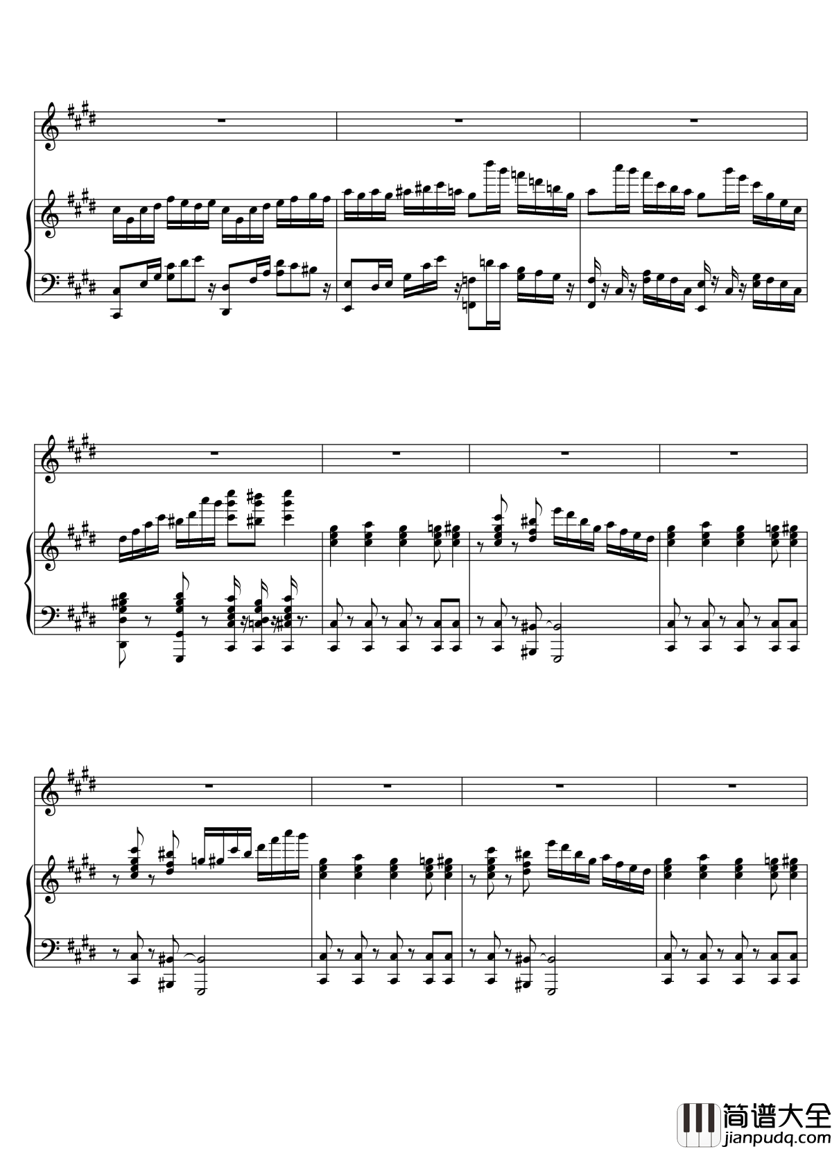Parodia_Sonatina钢琴谱_Deemo