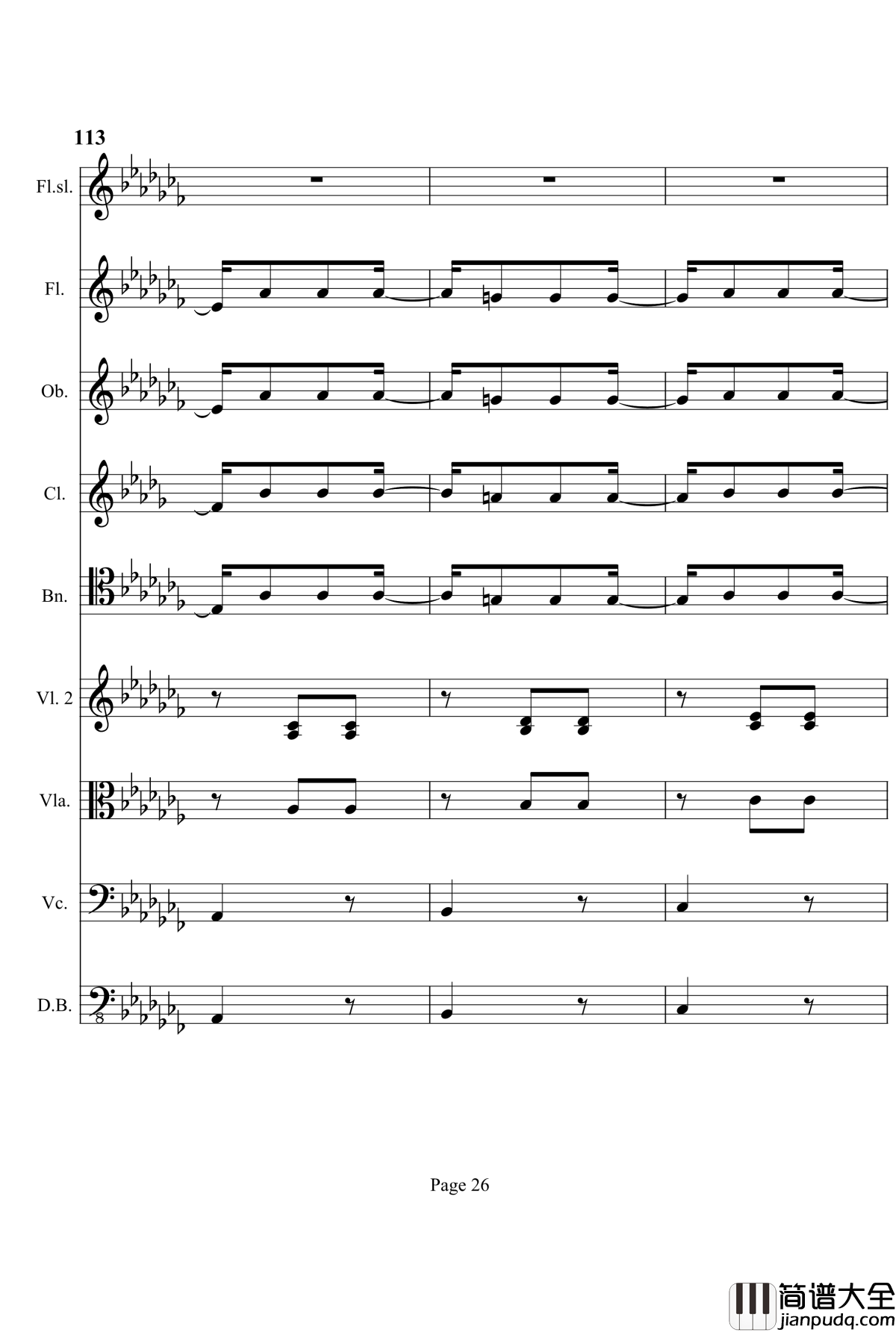 奏鸣曲之交响钢琴谱_第12首_Ⅰ_贝多芬_beethoven