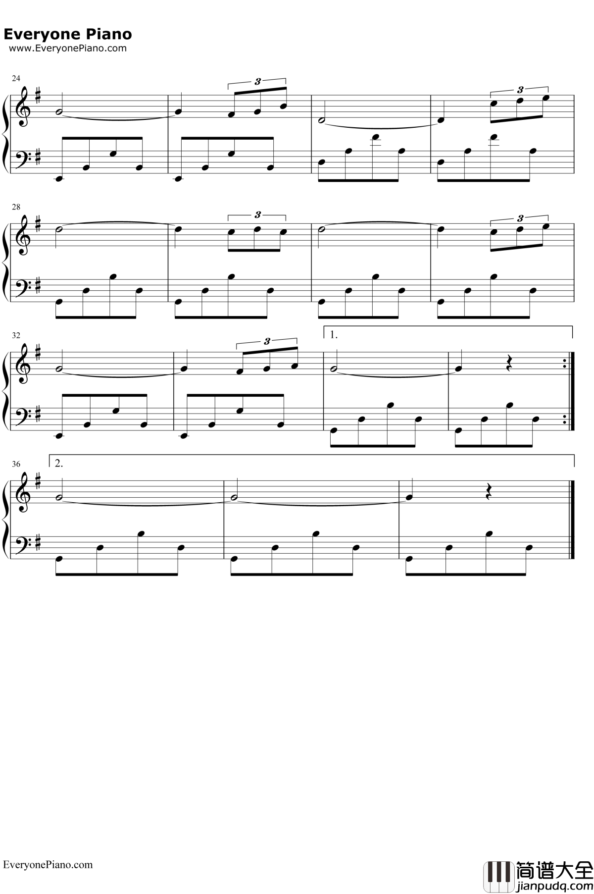 绒花钢琴谱_韩红_芳华片尾曲