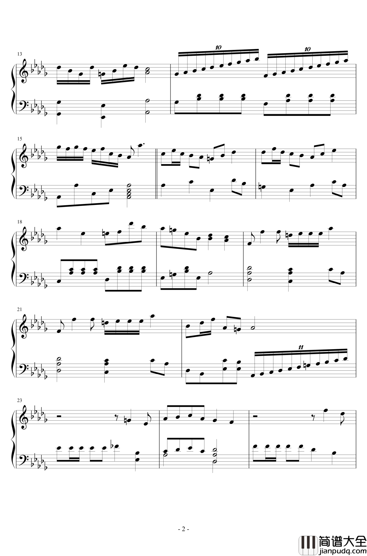 第二钢琴奏鸣曲第一乐章钢琴谱_nzh1934