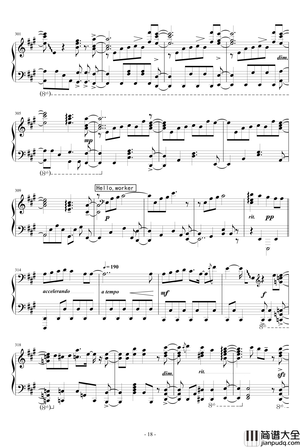 Vocaloid歌曲串烧2017钢琴谱_触手猴