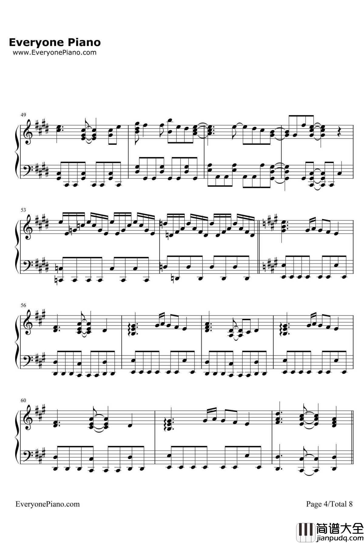 Butter_Fly钢琴谱_和田光司_数码宝贝大冒险主题曲
