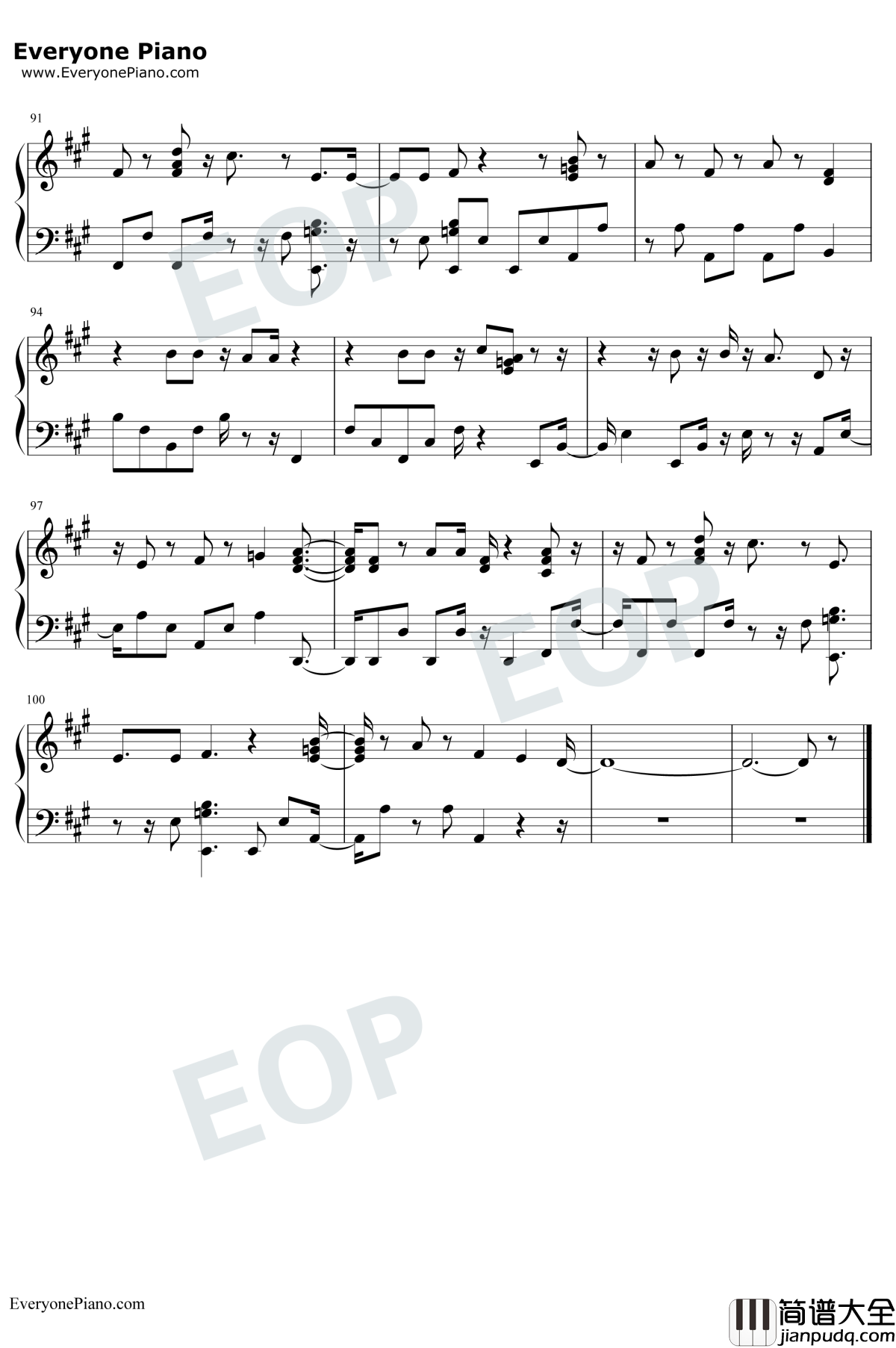 Wake_Me_Up钢琴谱_TWICE