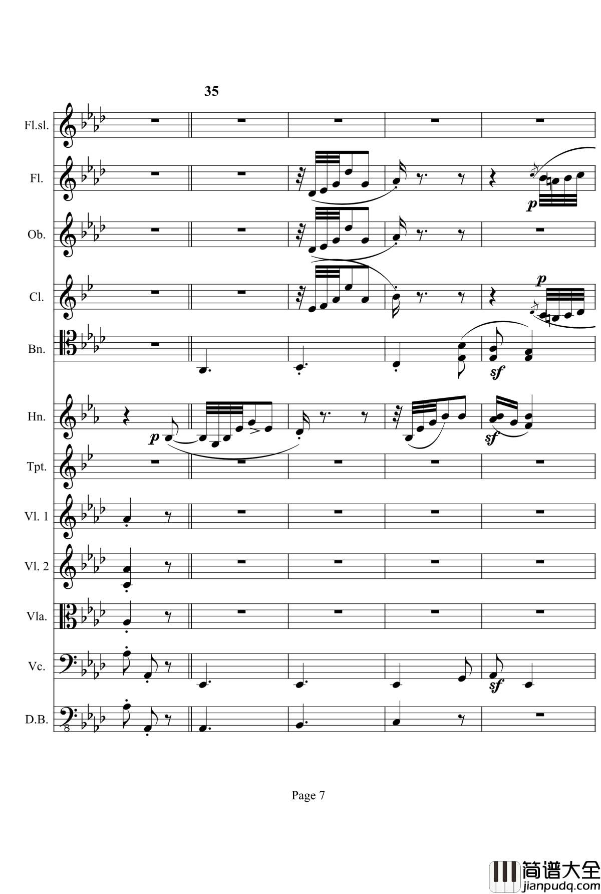 奏鸣曲之交响钢琴谱_第12首_Ⅰ_贝多芬_beethoven