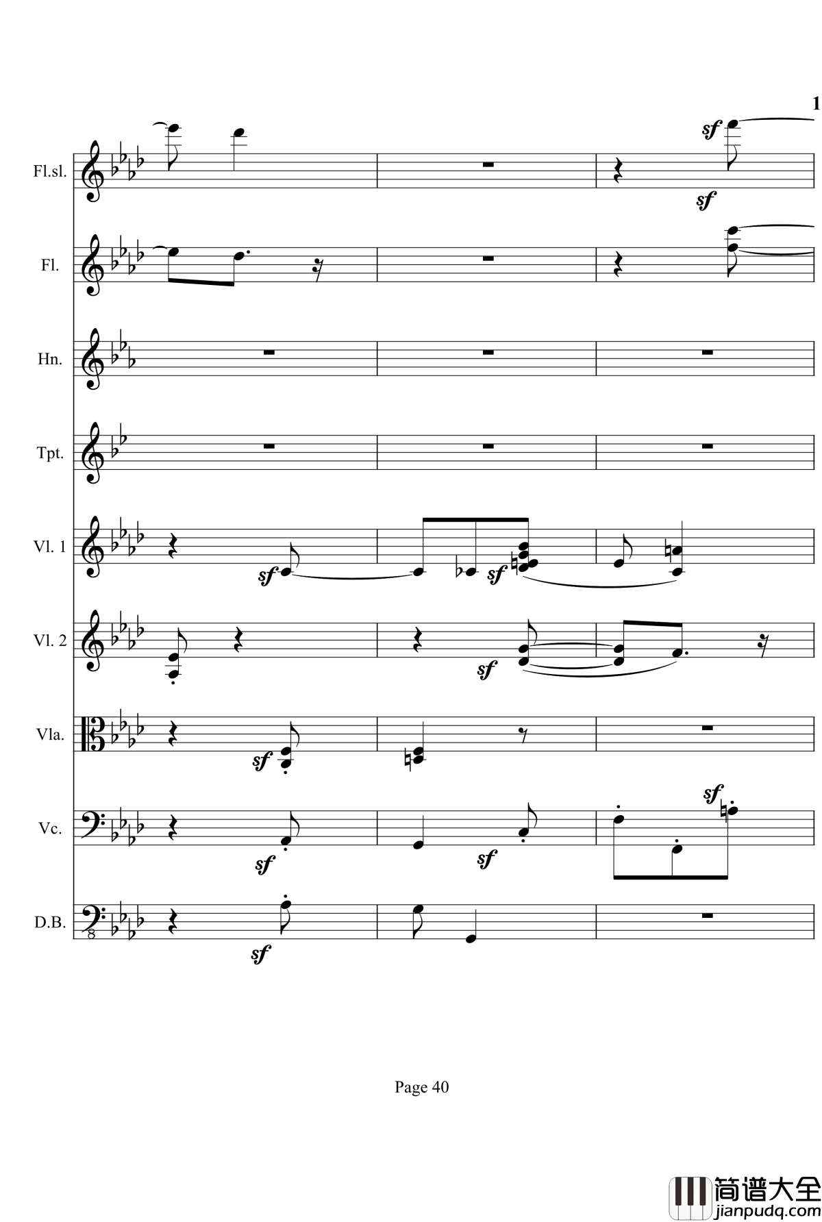 奏鸣曲之交响钢琴谱_第12首_Ⅰ_贝多芬_beethoven