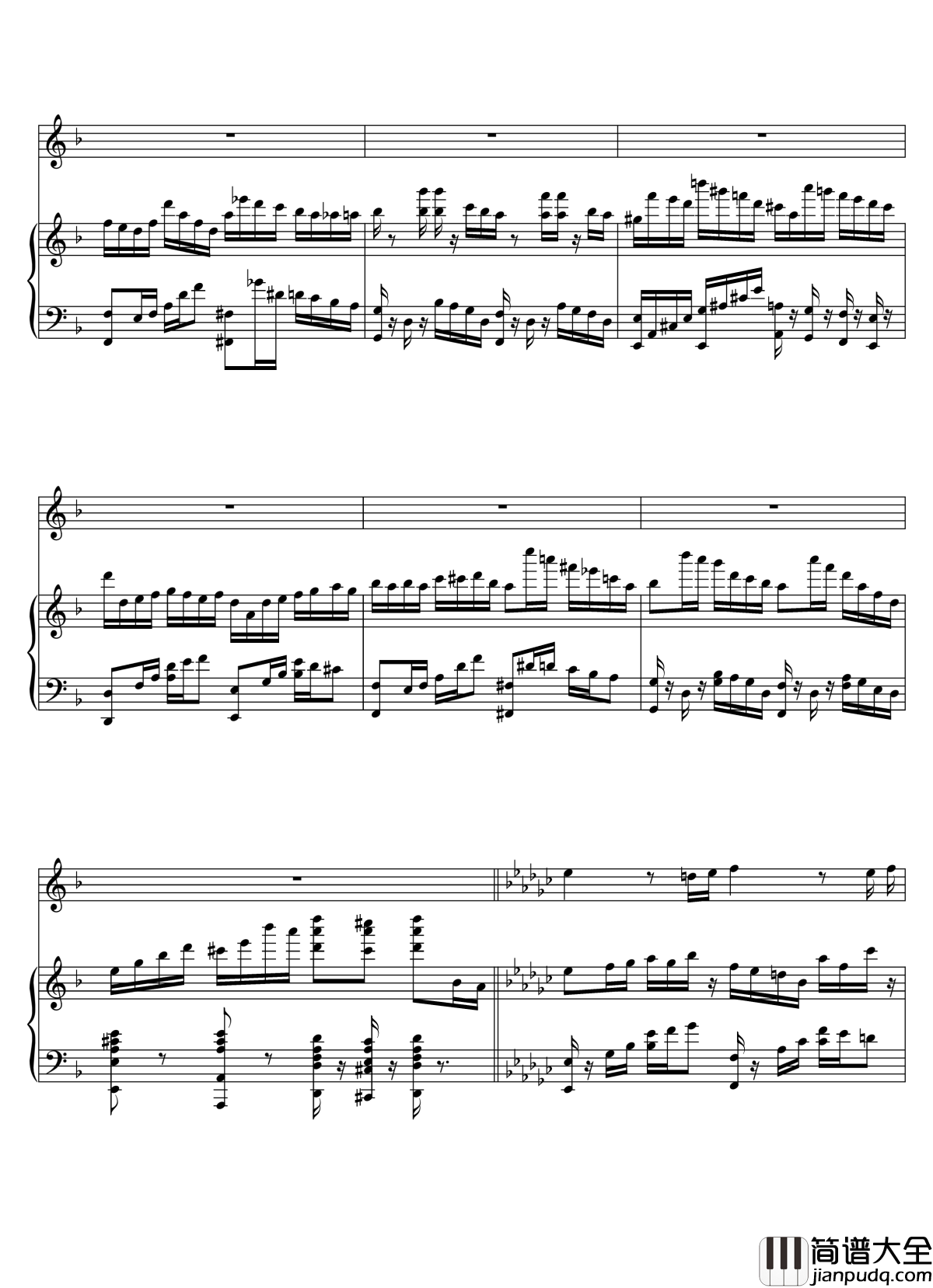 Parodia_Sonatina钢琴谱_Deemo