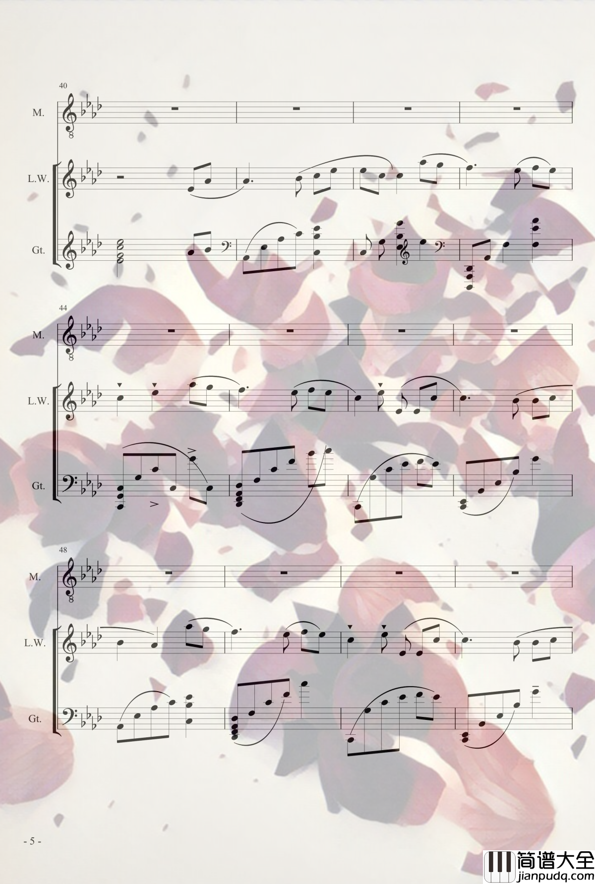 STAR钢琴谱_初音English_冰Go