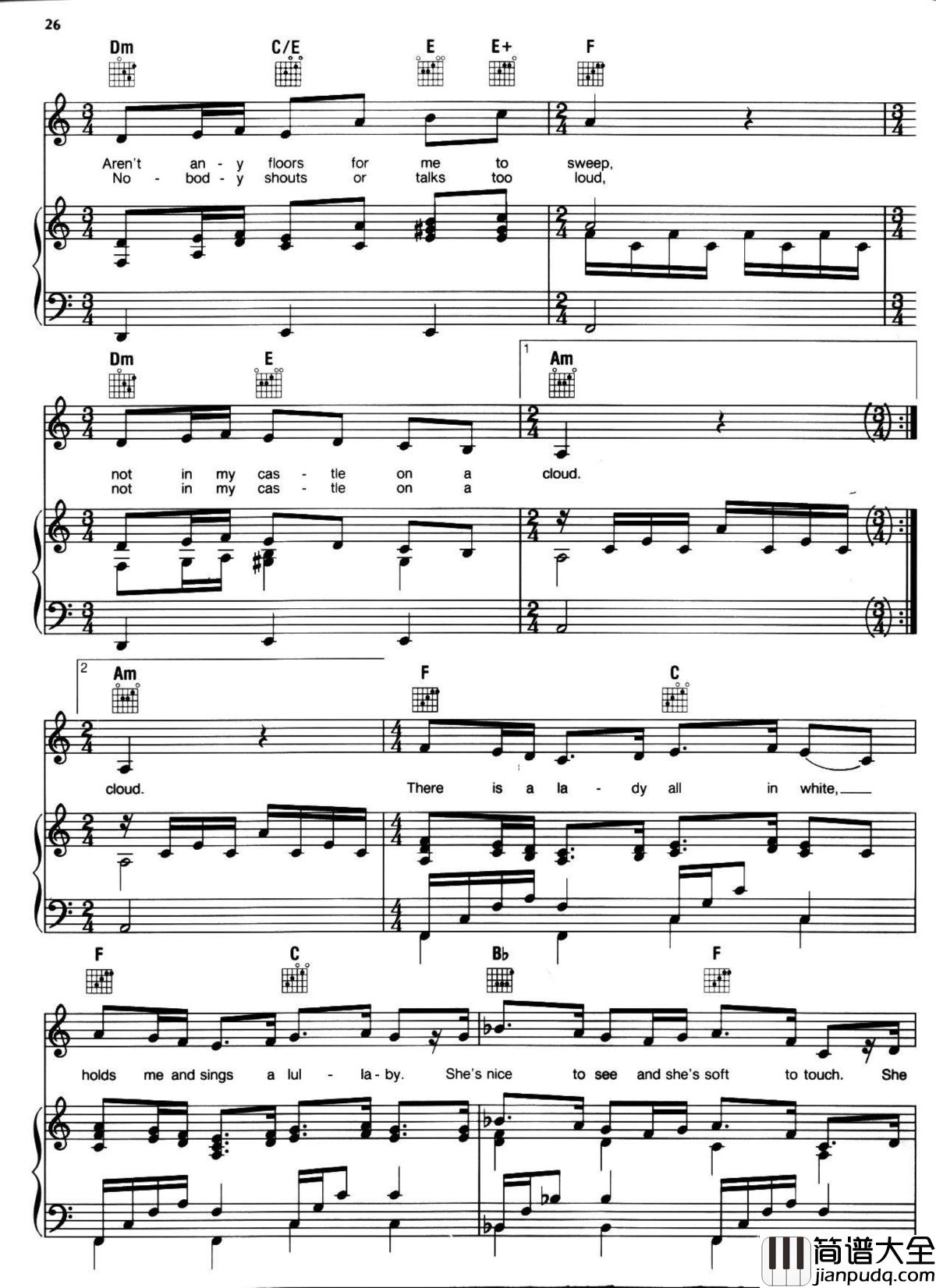 悲惨世界弹唱谱全集钢琴谱_Les_Miserables