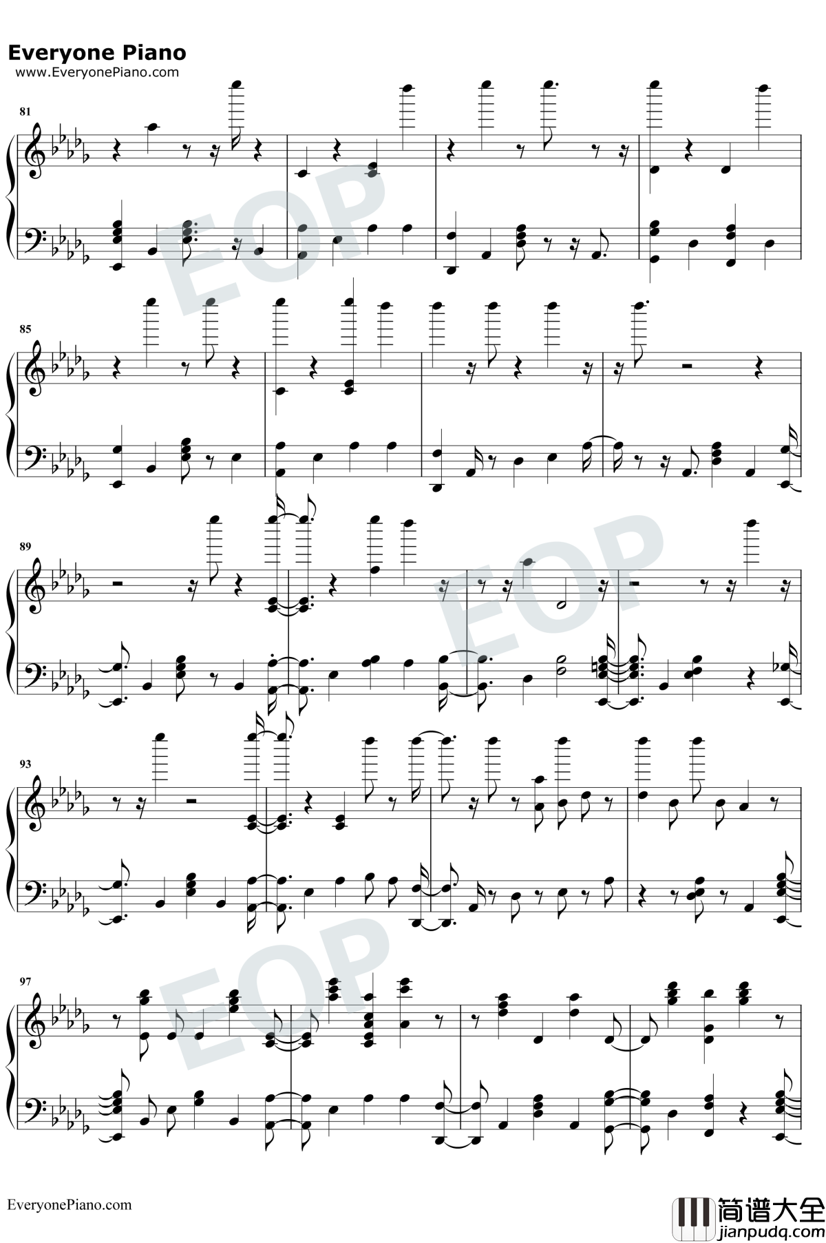 Santa's_Coming_For_Us钢琴谱_Sia/Greg_Kurstin