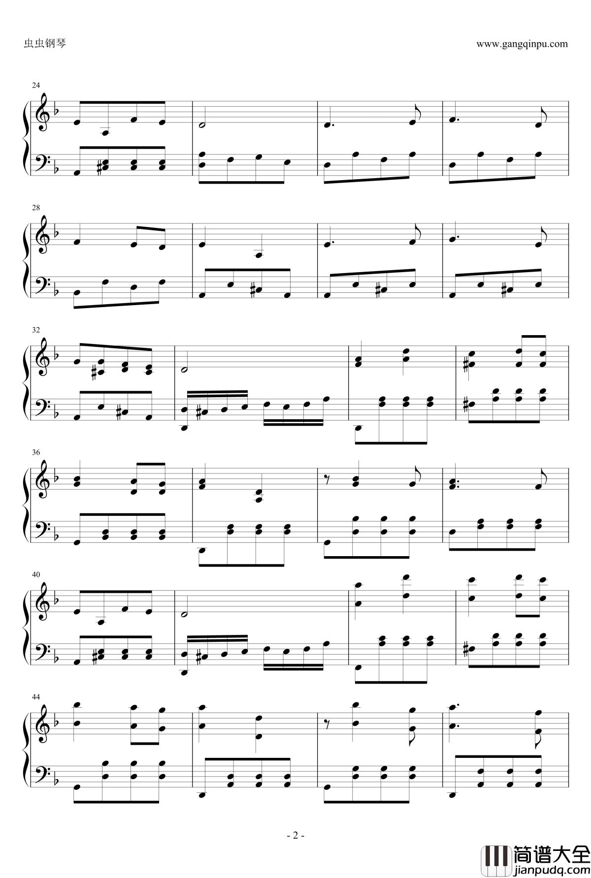 喀秋莎钢琴谱_世界名曲