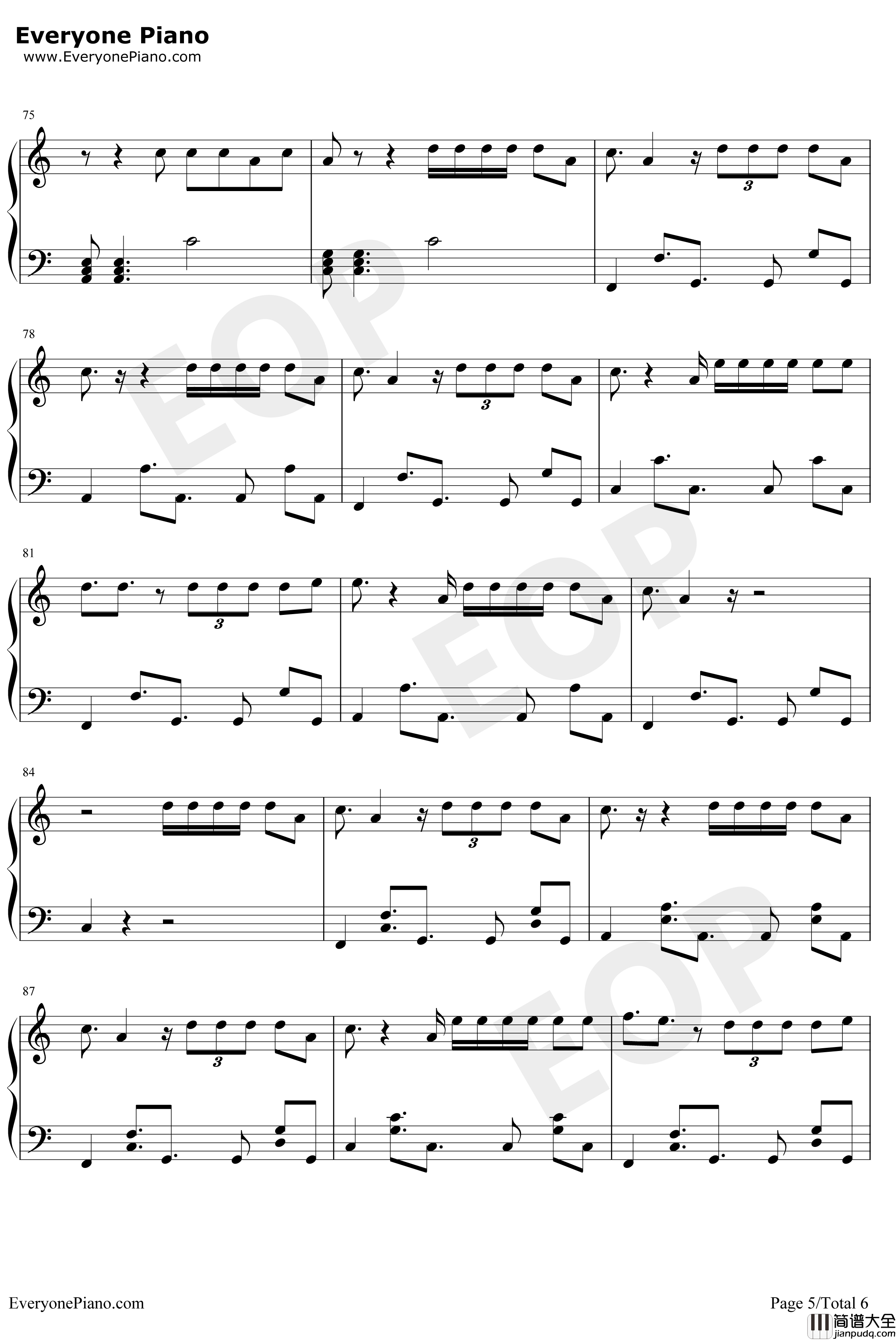Middle_Finger钢琴谱_PhoebeRyanQuinnXCII