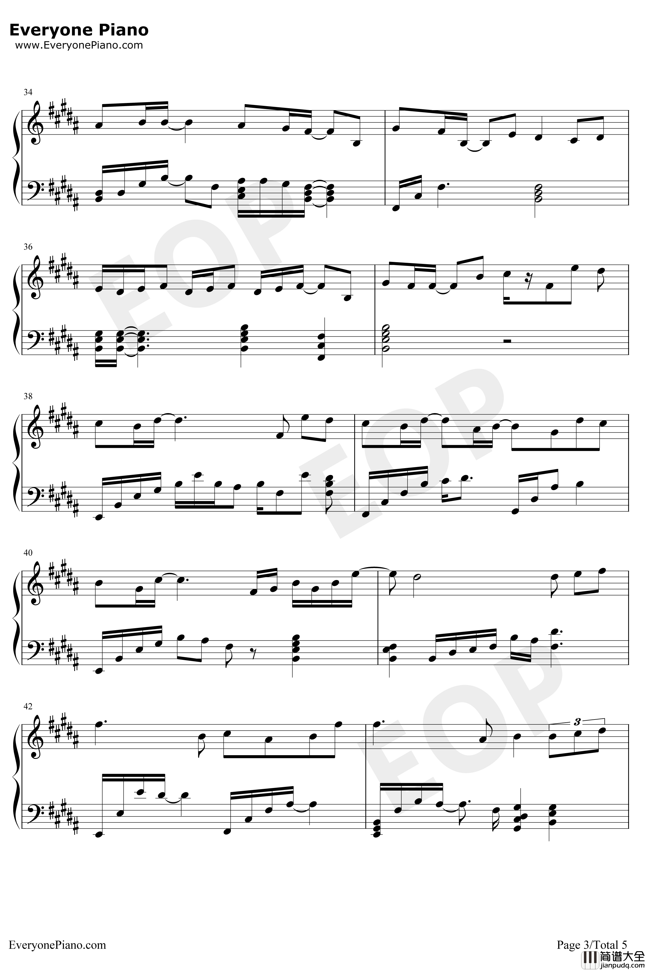 摩天轮的思念钢琴谱_王俊凯_超少年密码插曲