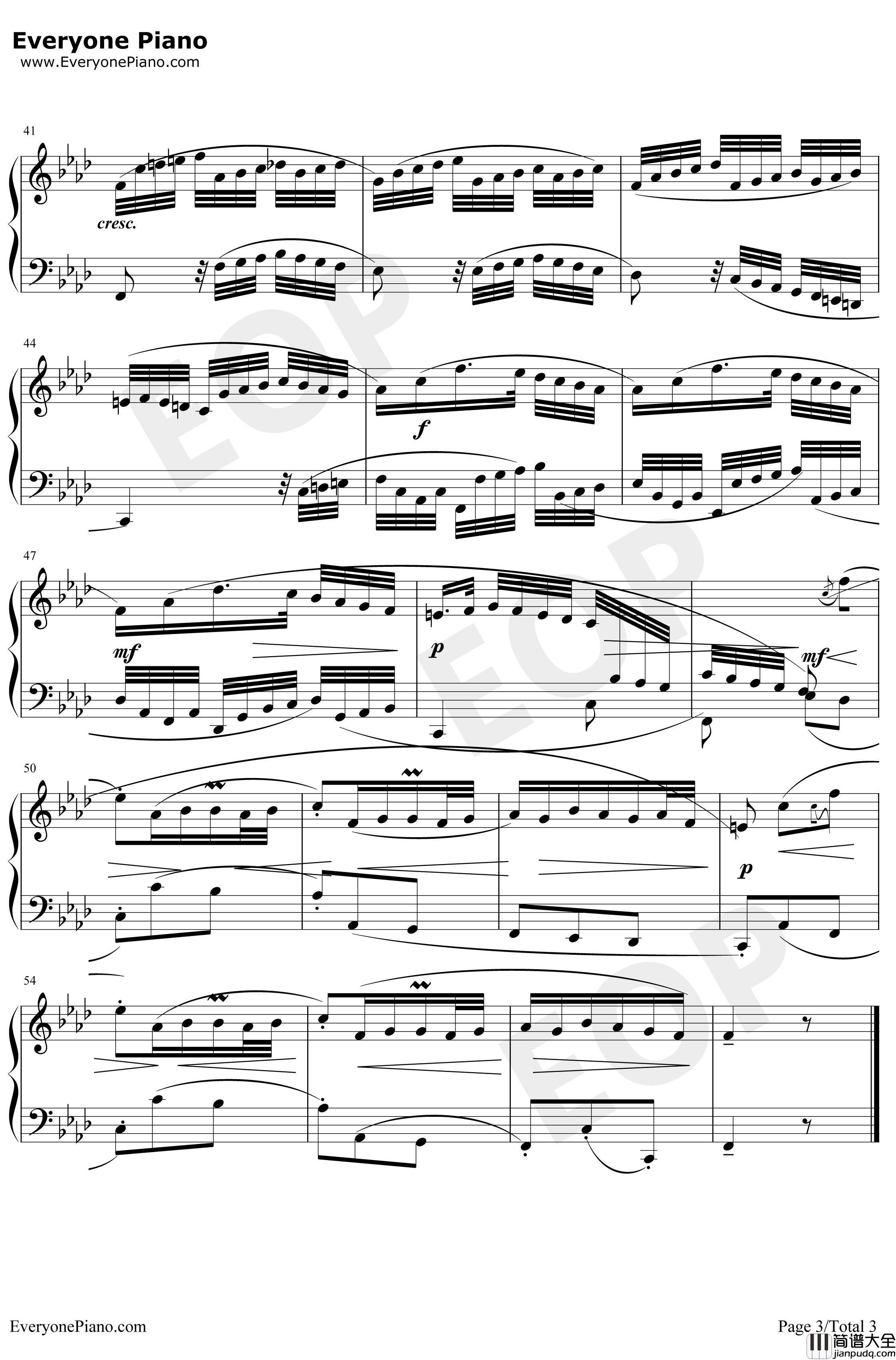序曲28钢琴谱_巴赫_巴赫初级钢琴曲集