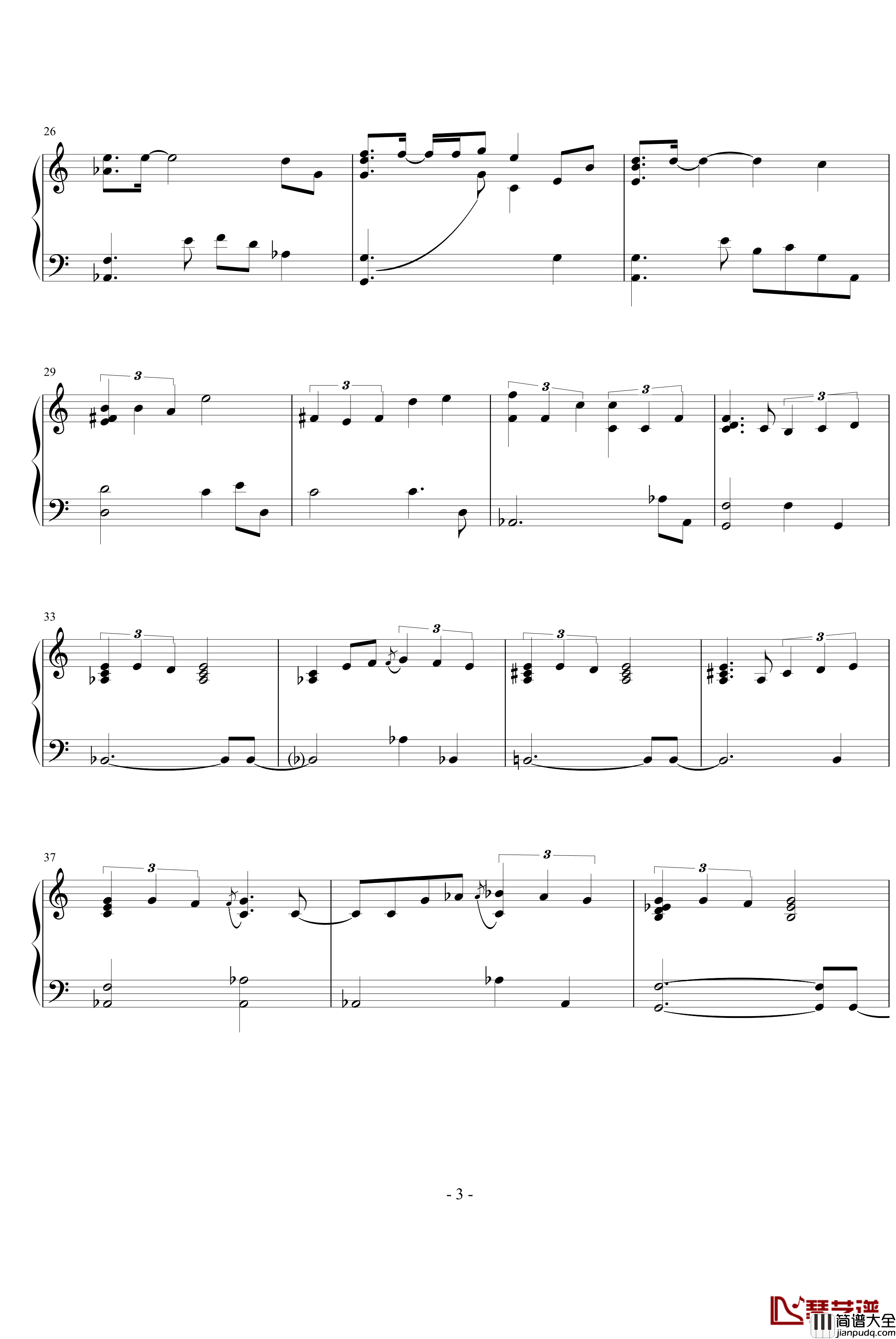 Sky钢琴谱_Yiruma