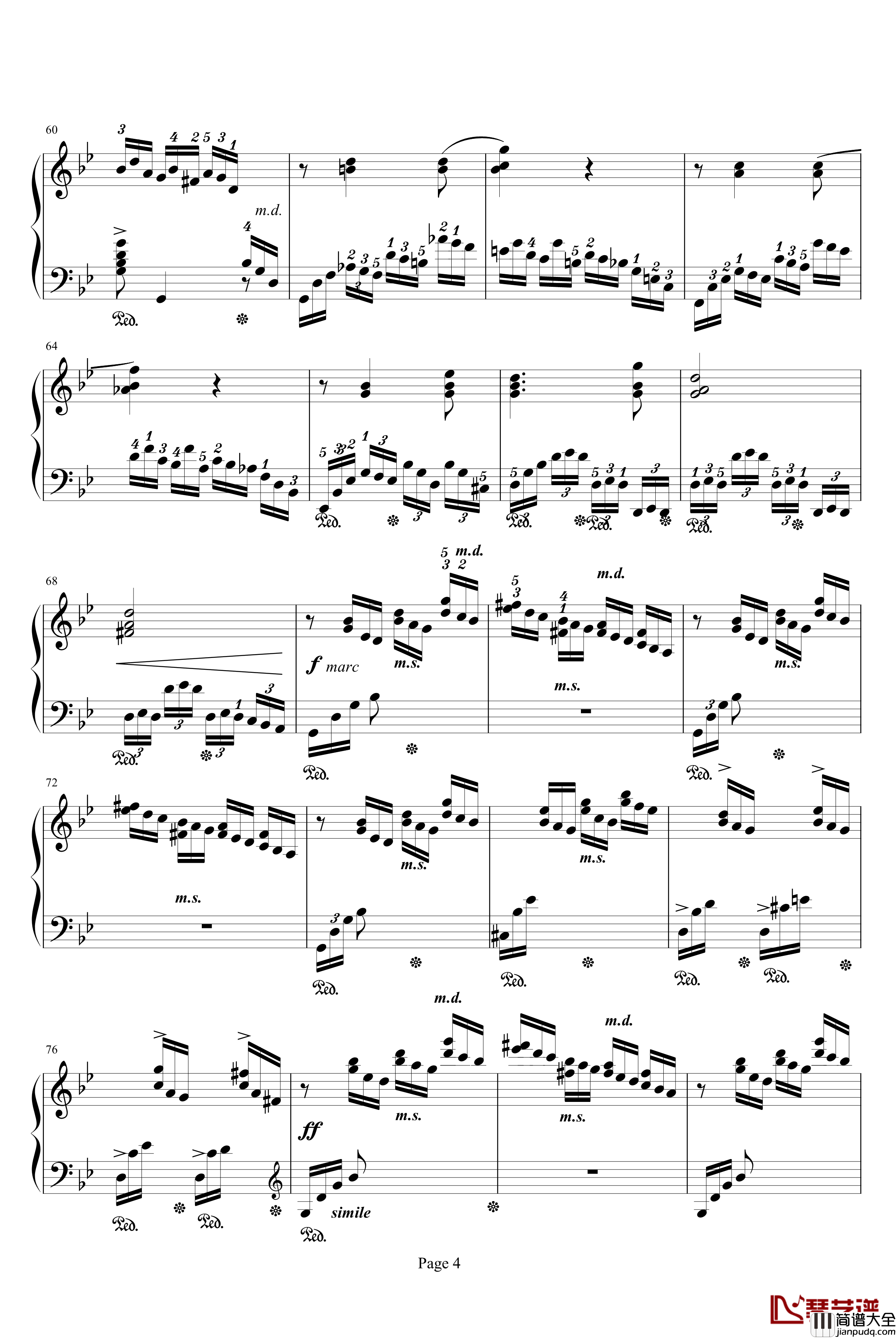 练习曲Op.72_No.2钢琴谱_莫什科夫斯基_Moszkowski