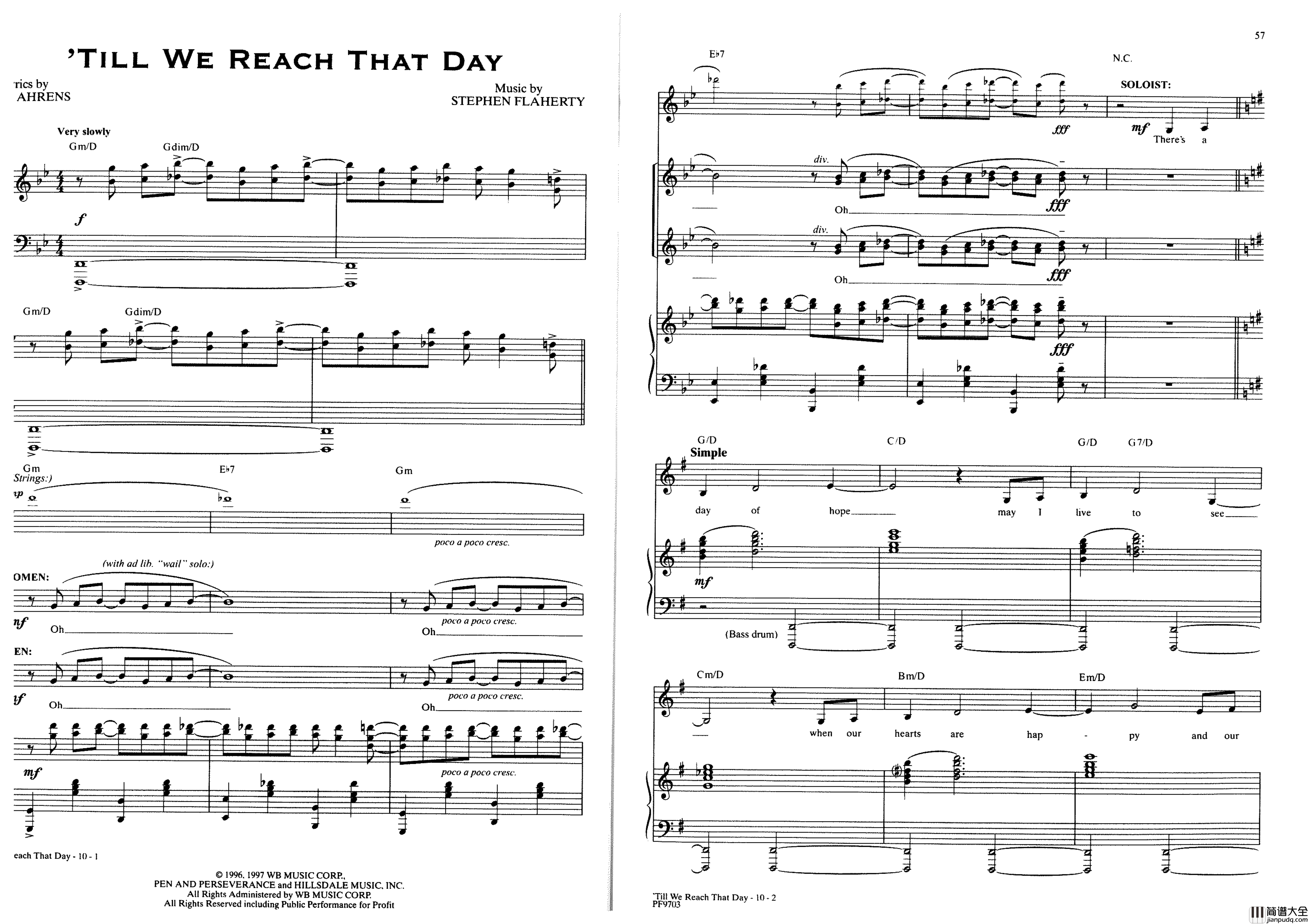 Ragtime全集钢琴谱_Stephen_Flaherty