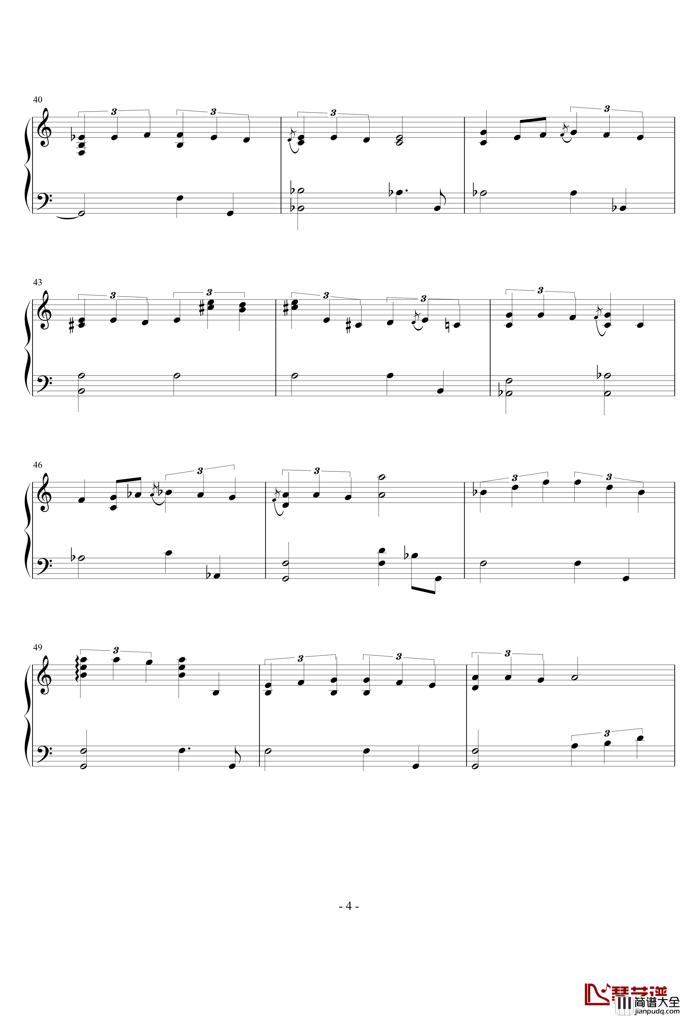 Sky钢琴谱_Yiruma