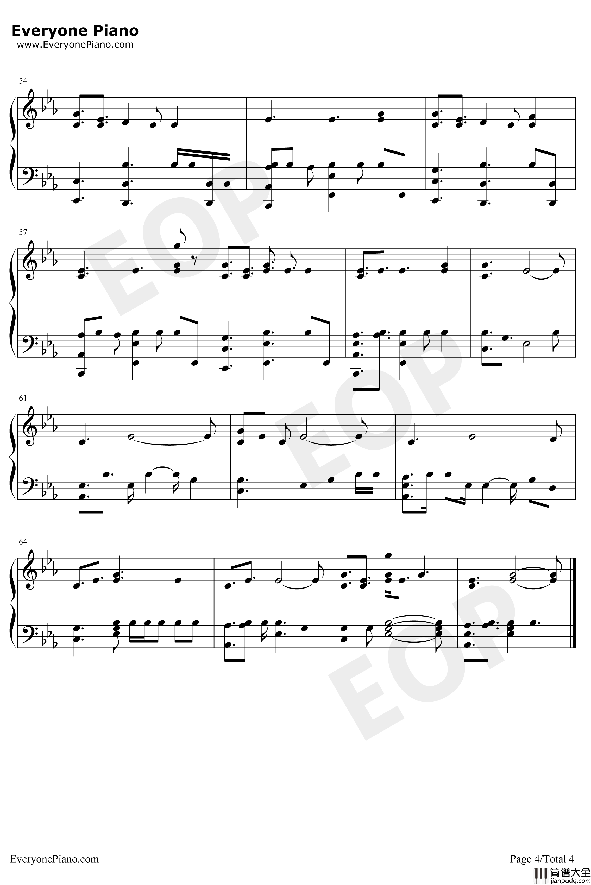 NoPlace钢琴谱_BackstreetBoys