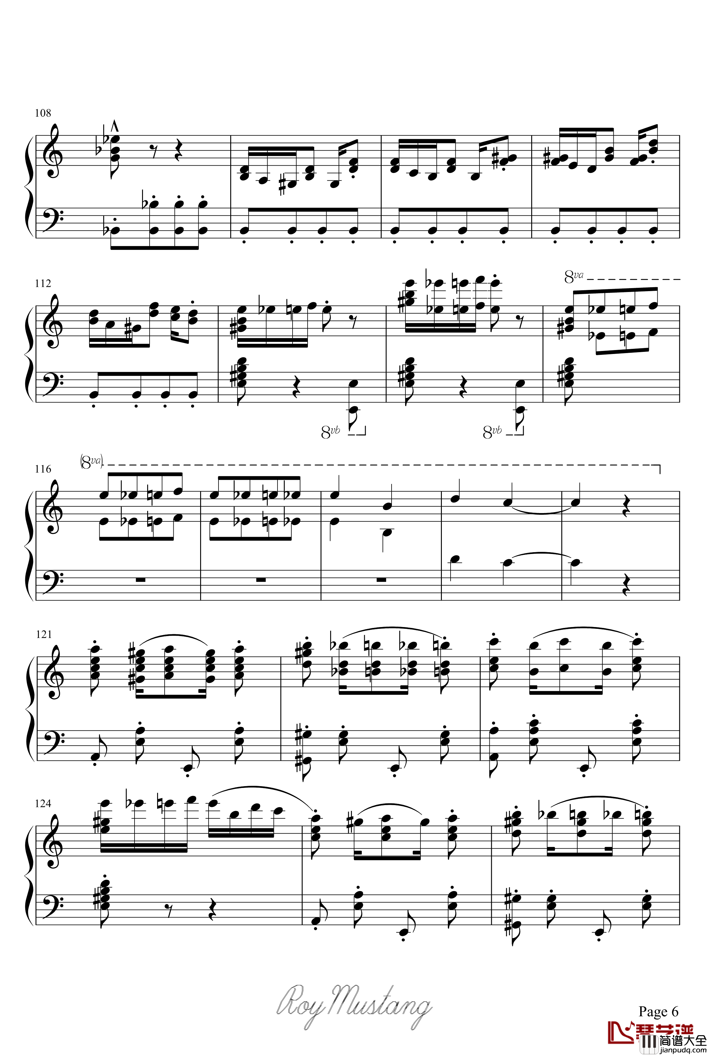 致爱丽丝钢琴谱_爵士·改_贝多芬_beethoven