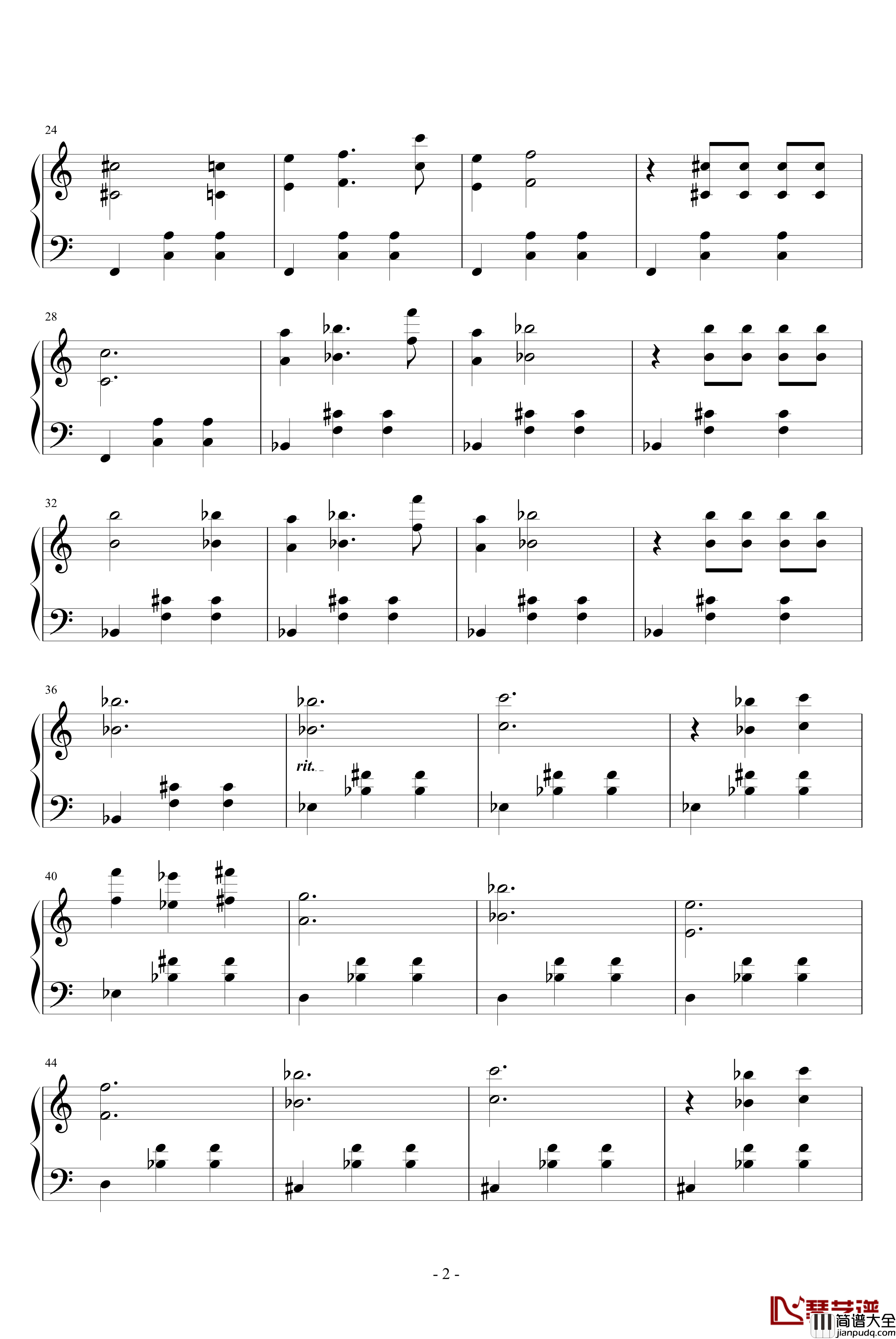 面纱原声钢琴谱_River_Waltz_影视