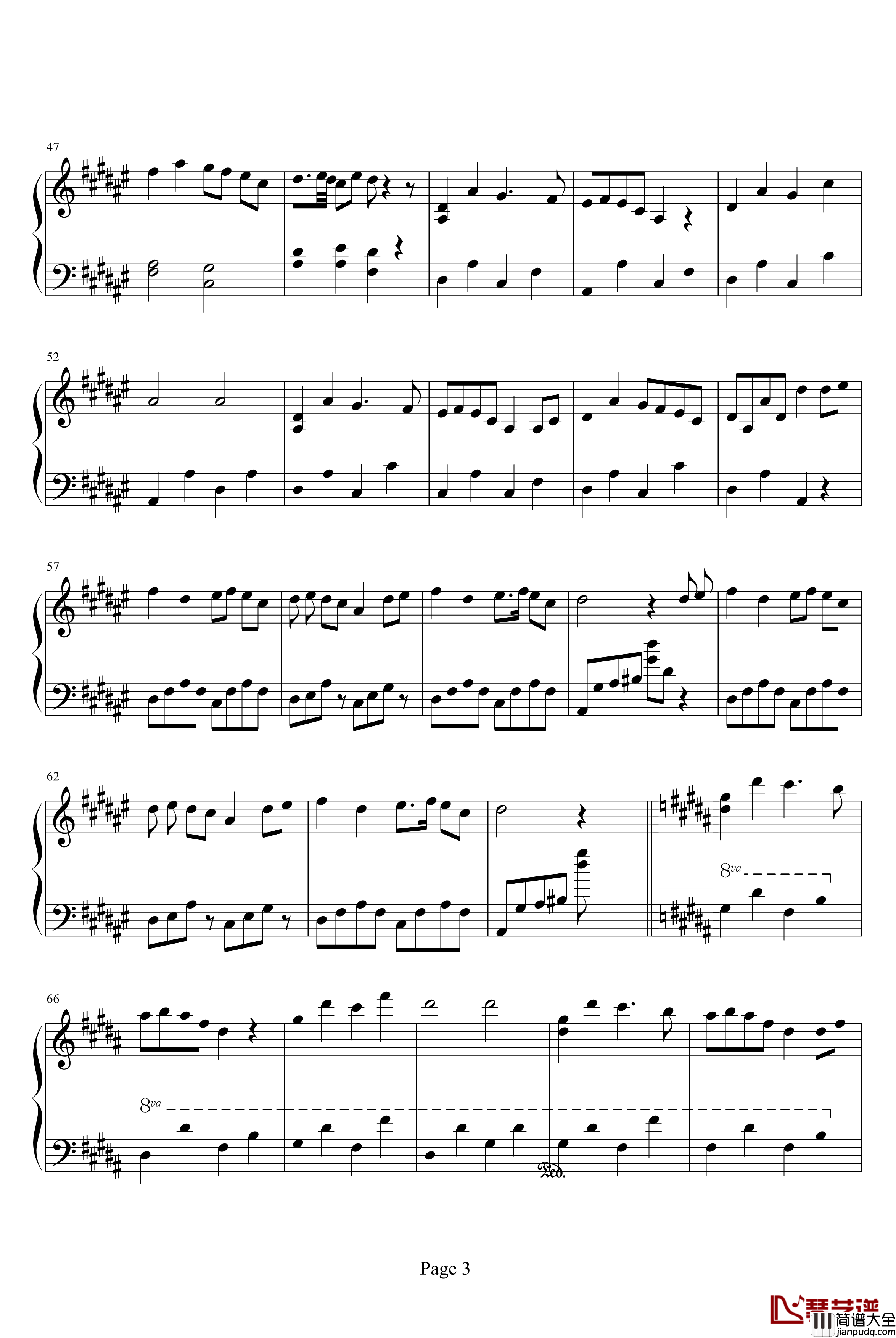dance_of_fireflies钢琴谱_影视