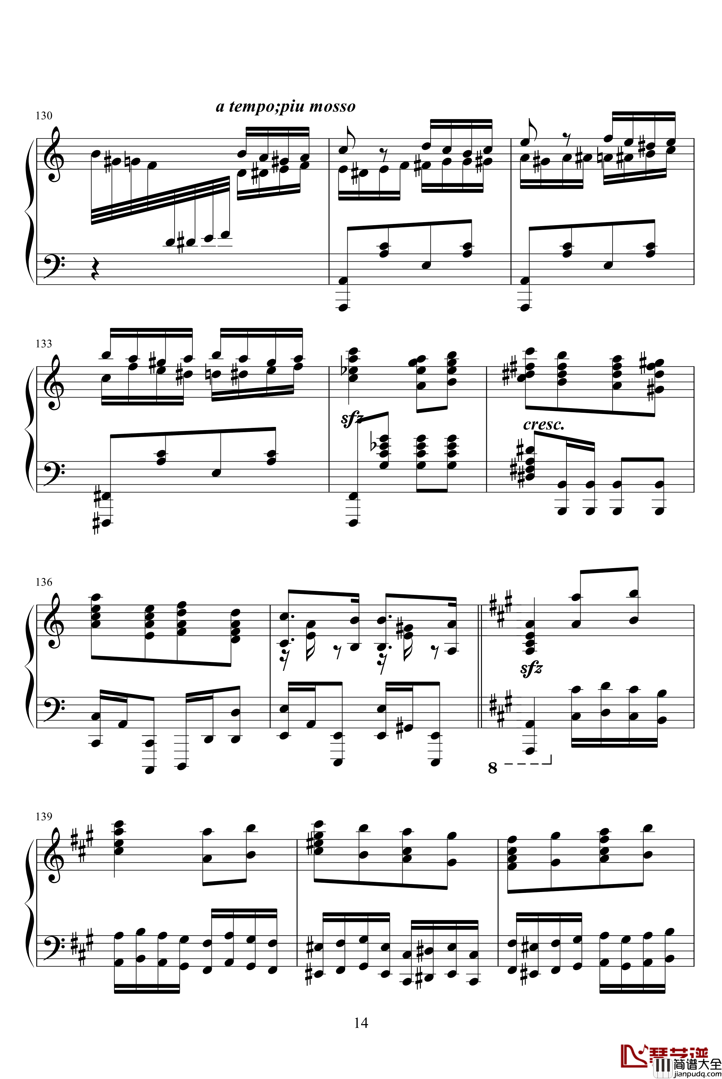 土耳其进行曲钢琴谱_莫扎特_瓦洛多斯改编莫扎特