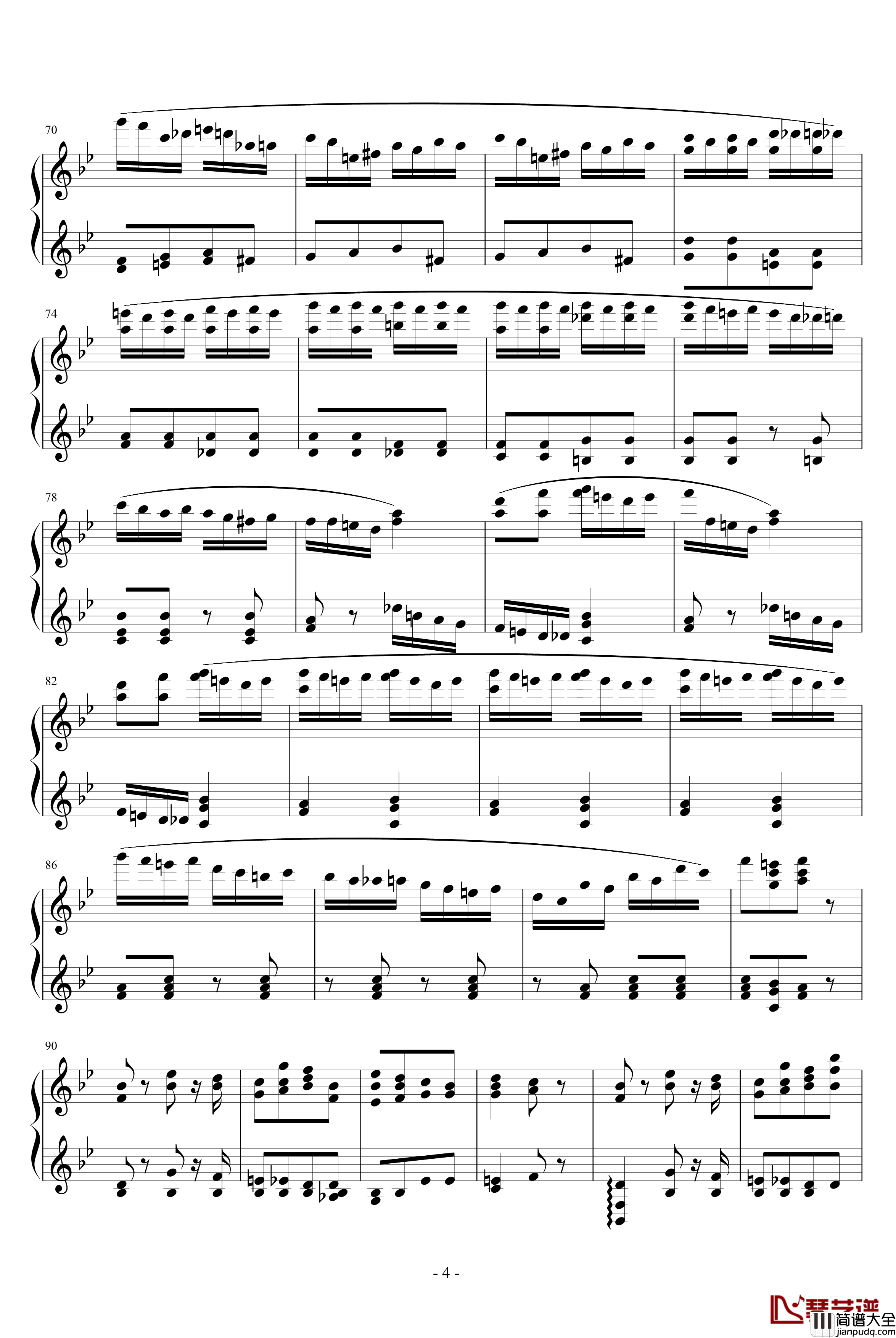 胡桃夹子序曲钢琴谱_柴科夫斯基_Peter_Ilyich_Tchaikovsky