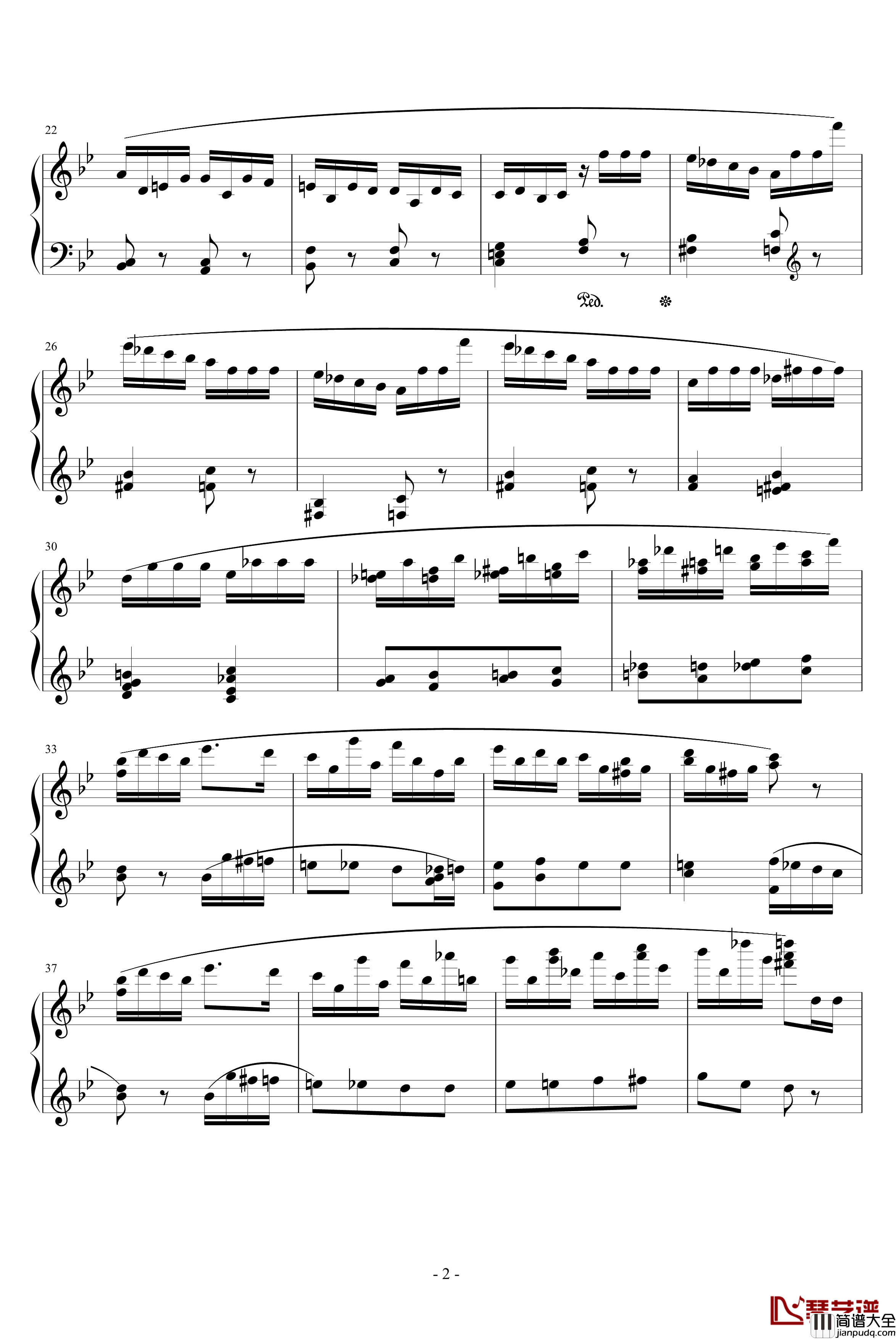胡桃夹子序曲钢琴谱_柴科夫斯基_Peter_Ilyich_Tchaikovsky