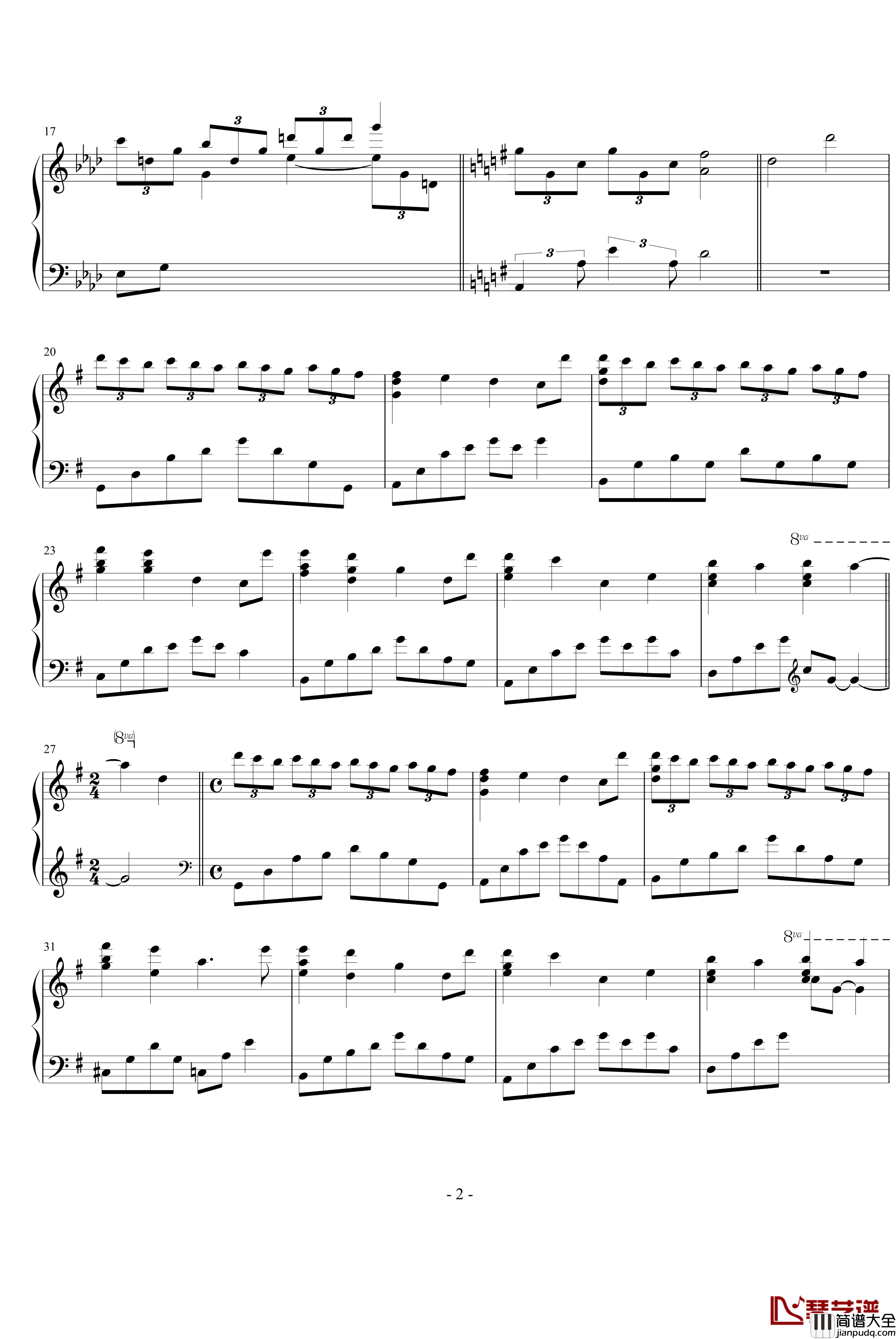 Badaeul_Son_Yul钢琴谱_Yiruma