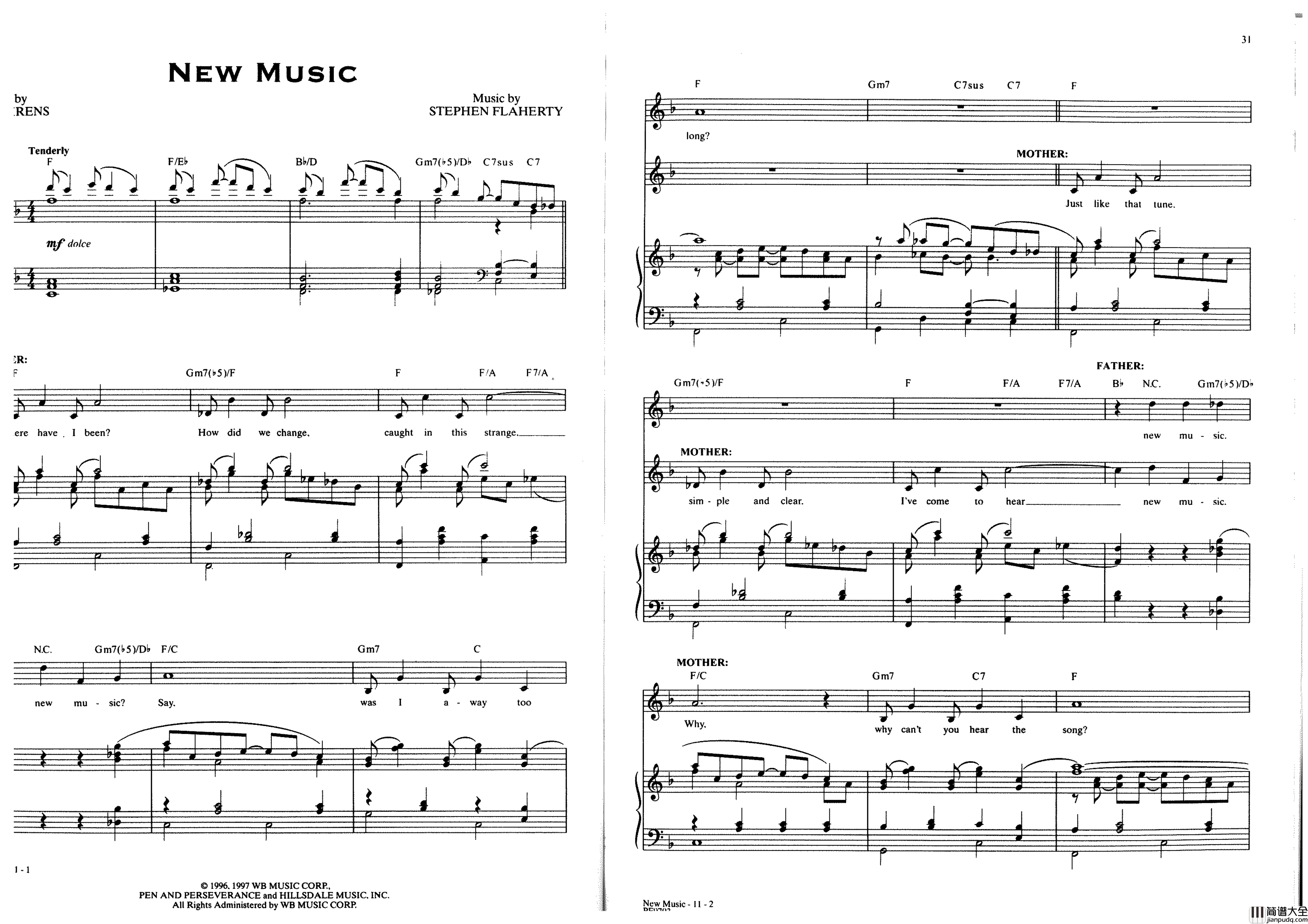 Ragtime全集钢琴谱_Stephen_Flaherty
