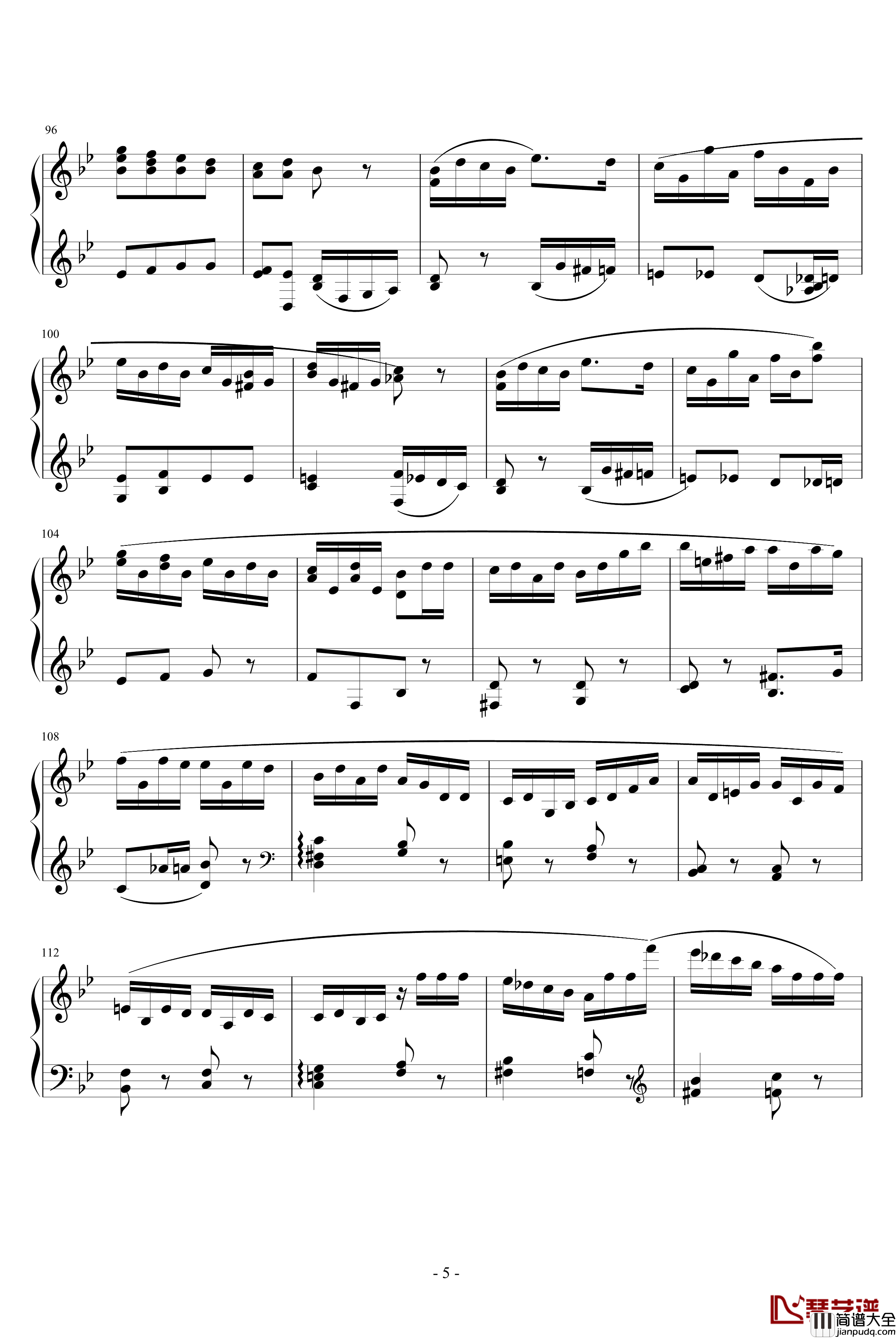 胡桃夹子序曲钢琴谱_柴科夫斯基_Peter_Ilyich_Tchaikovsky
