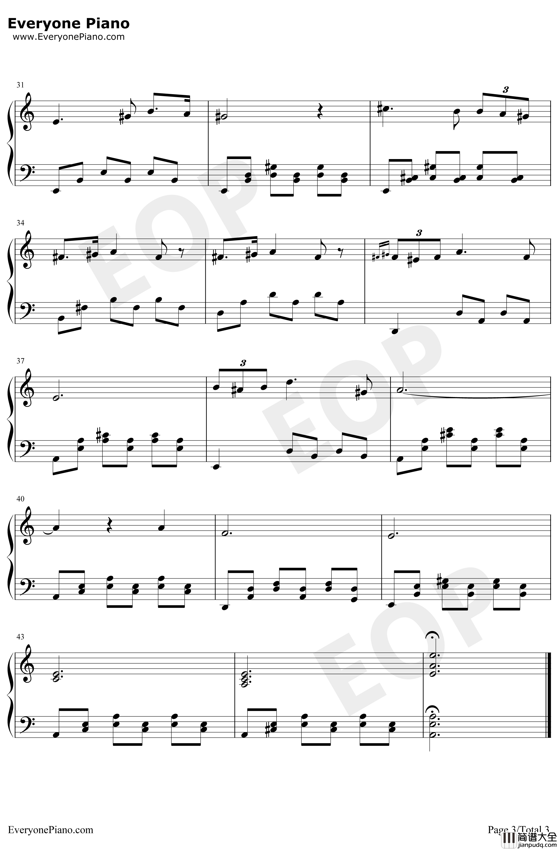 小夜曲钢琴谱_舒伯特_舒伯特C调原谱