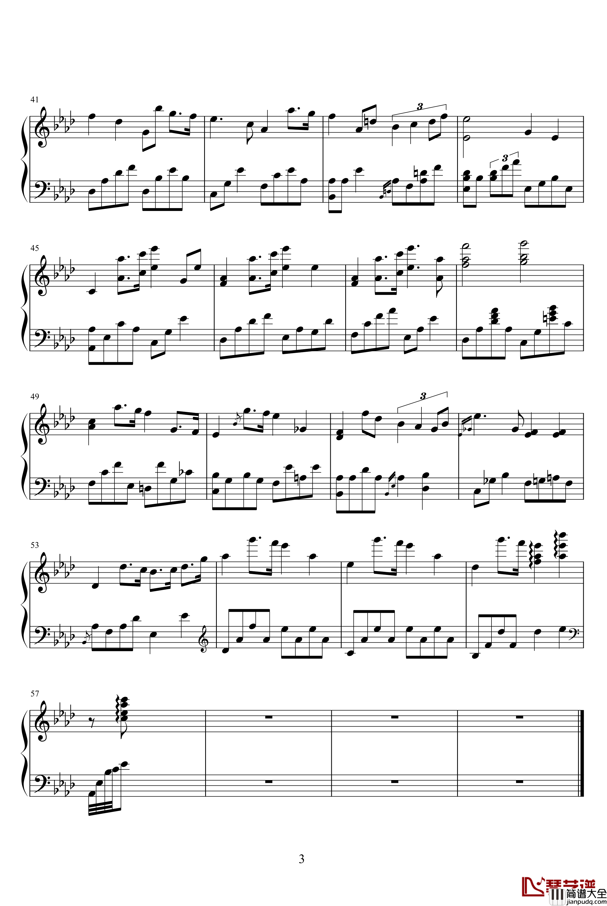 Fantasia's_Lullaby钢琴谱_Kevin_Kern