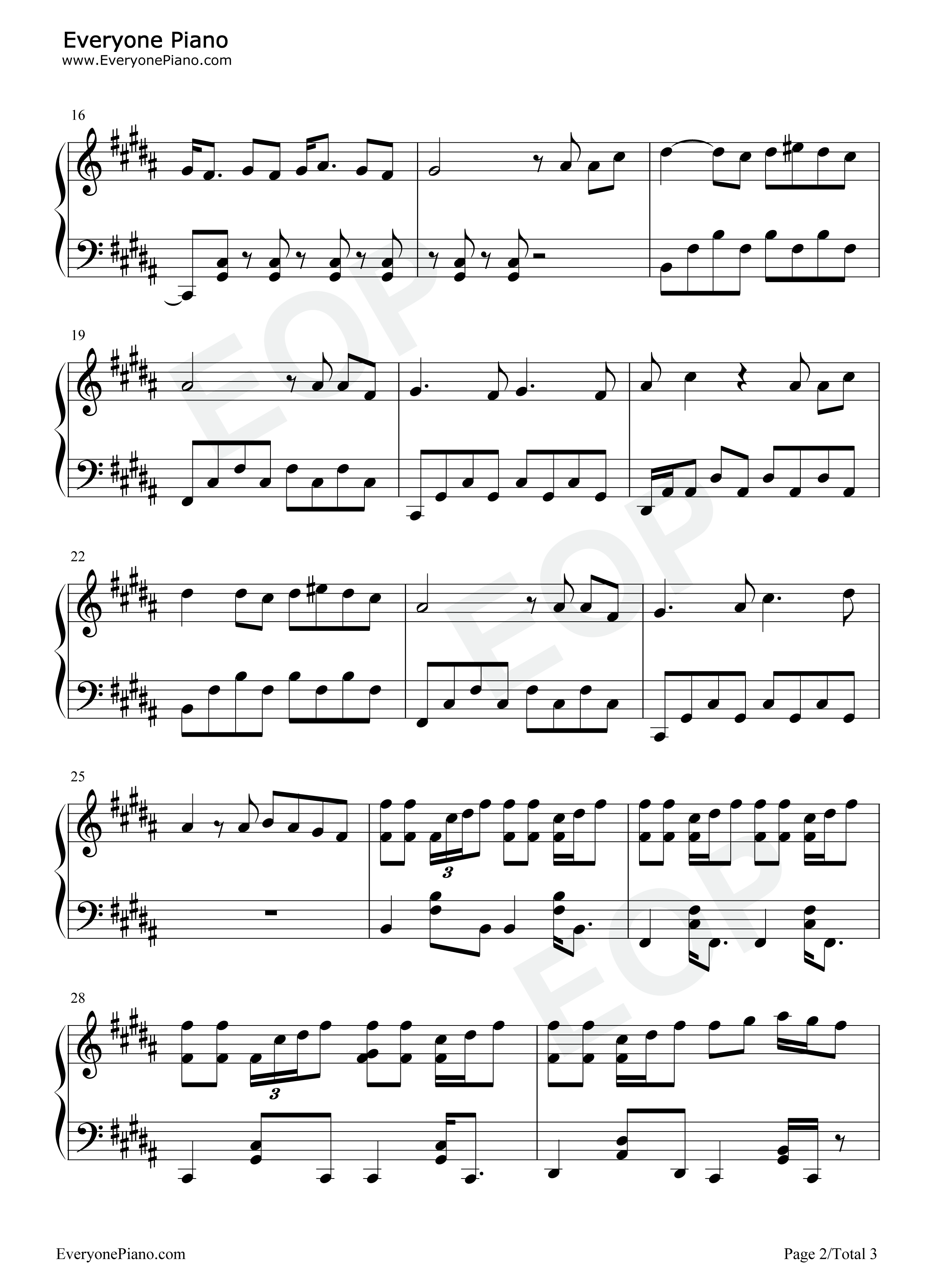 The_Nights钢琴谱_Avicii