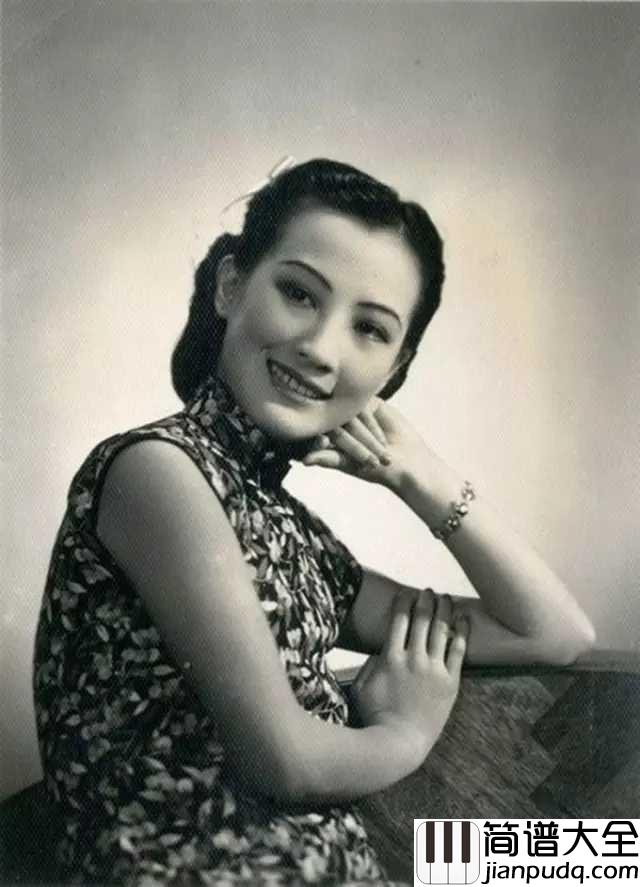 天涯歌女钢琴谱_周璇_小妹妹想郎直到今,郎呀患难之交恩爱深
