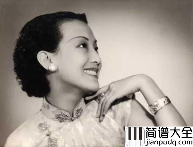 天涯歌女钢琴谱_周璇_小妹妹想郎直到今,郎呀患难之交恩爱深