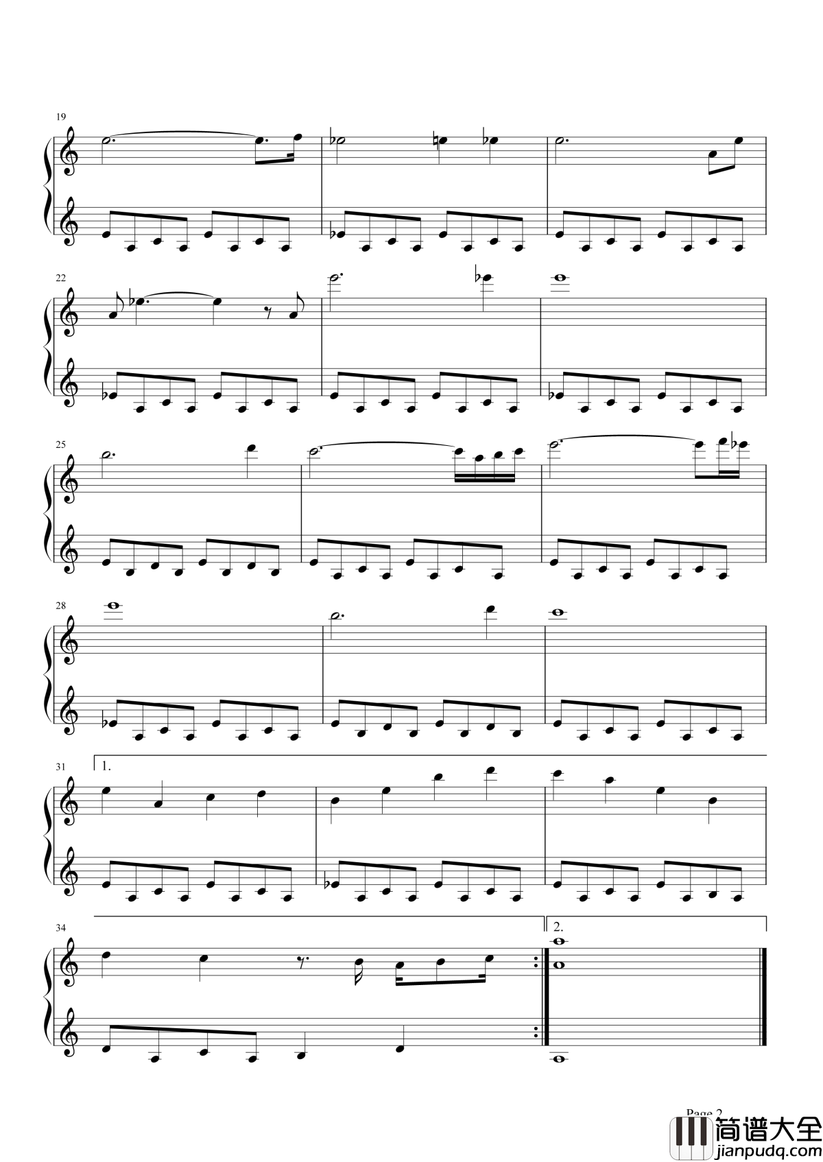顺流而下钢琴谱_张靓颖_鬼吹灯之精绝古城主题曲|诠释鬼魅惊奇