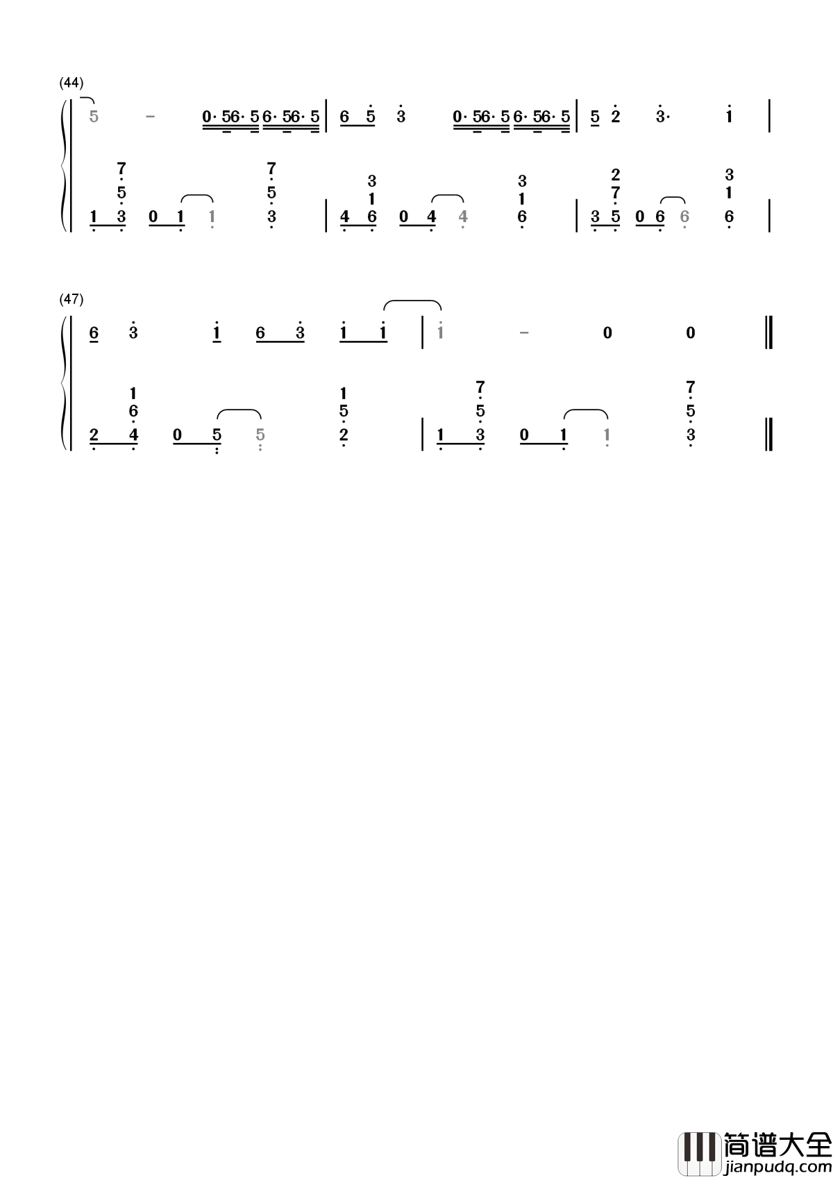 空空如也简谱_胡66_抖音爆红歌曲_,掂到飞起