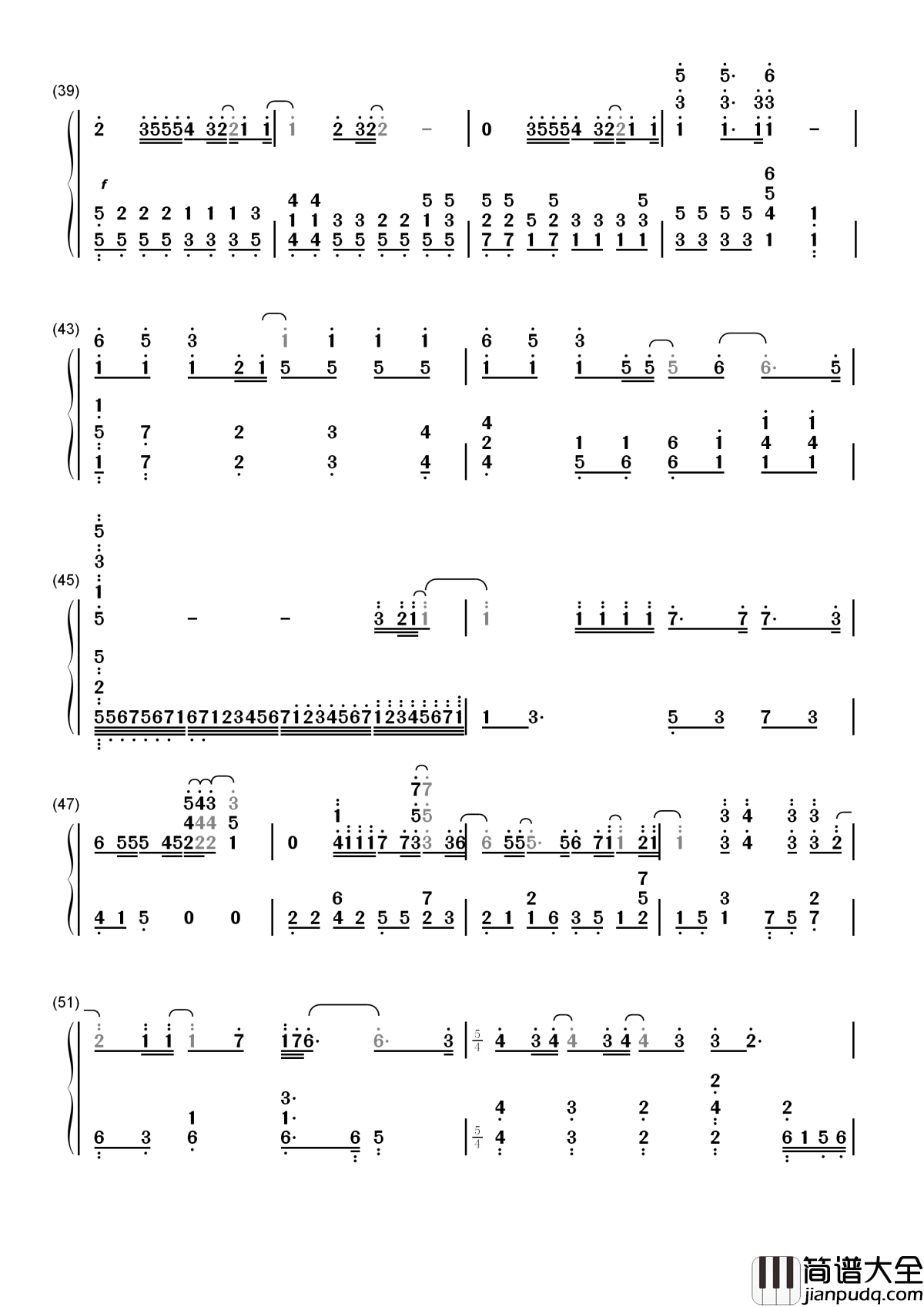 There_You'll_Be_(有你相依)简谱__Faith_Hill__珍珠港主题曲,一首爱情让位于战争的经典歌曲