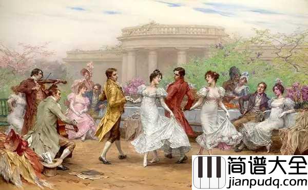 小步舞曲简谱_风靡欧洲两百年的小步舞曲,真的是因为跳舞步子小