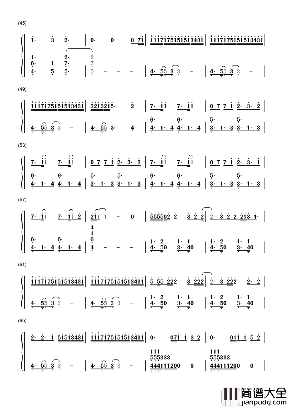 A_Thousand_Miles简谱__Vanessa_Carlton__这一生,千里迢迢,只为及时遇到你