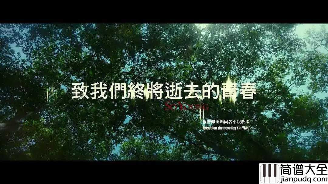 致青春简谱__王菲__永远年轻，永远热泪盈眶